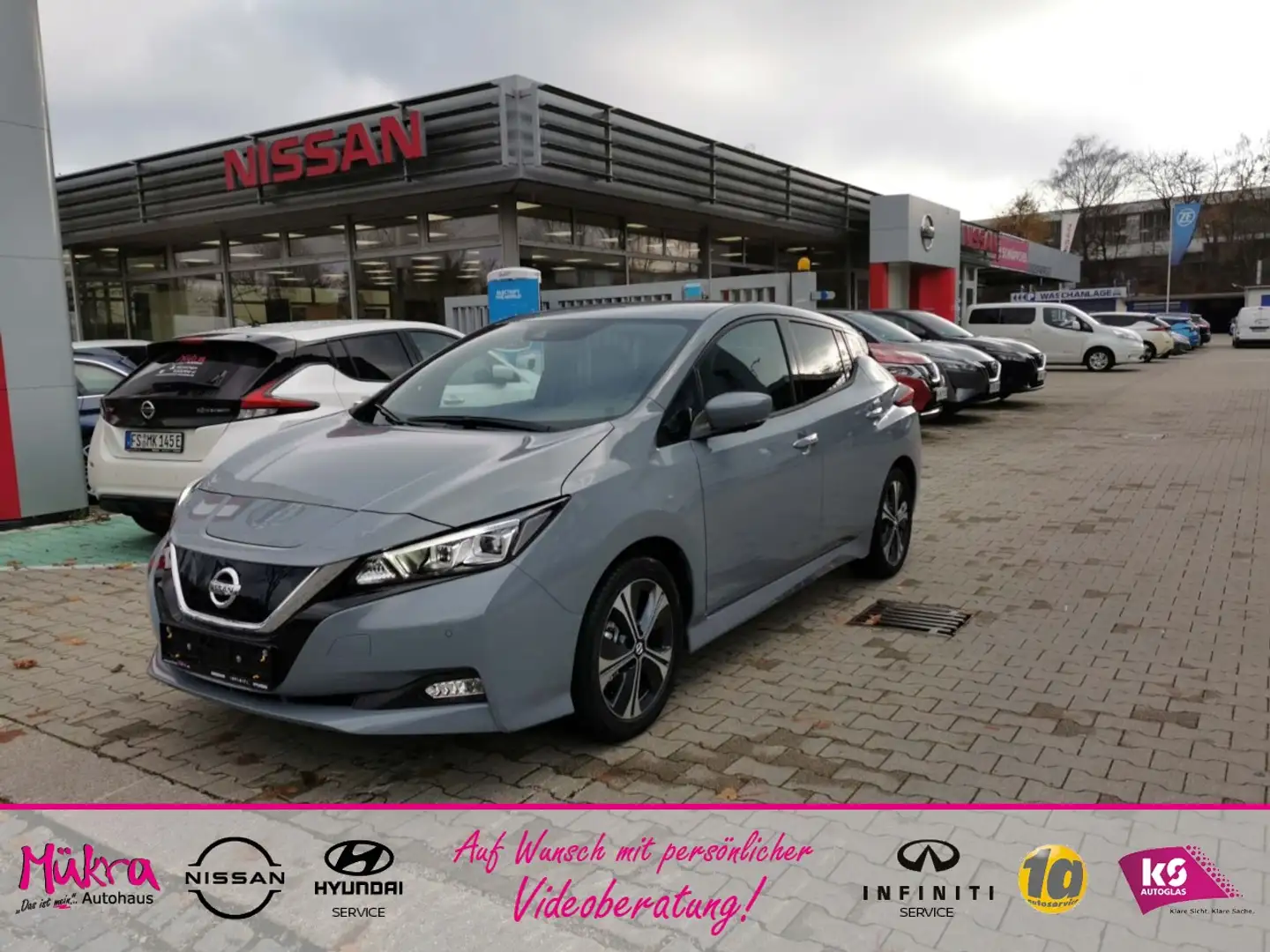 Nissan Leaf ZE1 Tekna 40kwh MY21 150PS Klima Navi Leder Grey - 1