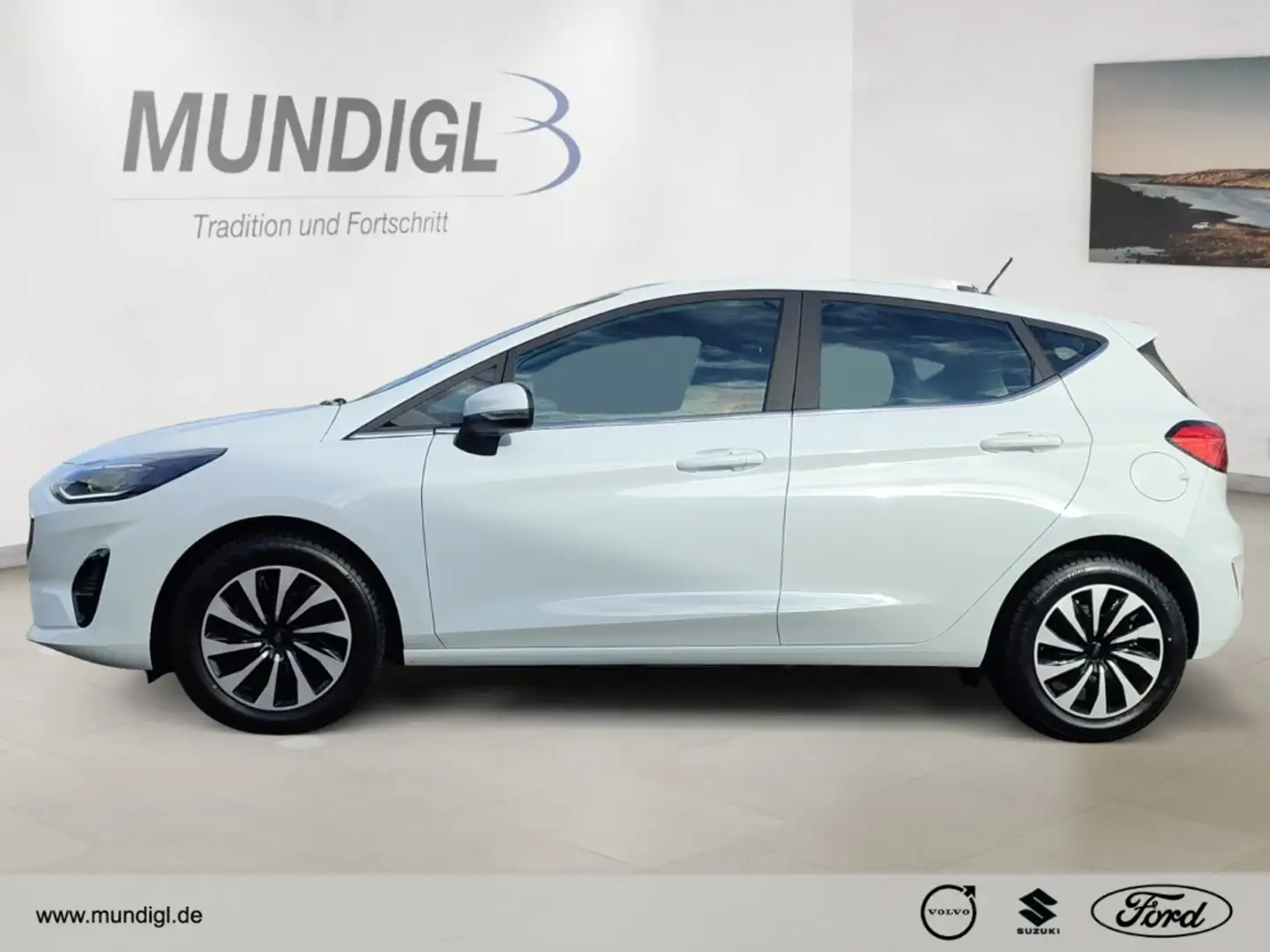 Ford Fiesta Titanium 5trg Autom Klimaaut LED SHZ FSH LRH PDC F Weiß - 2