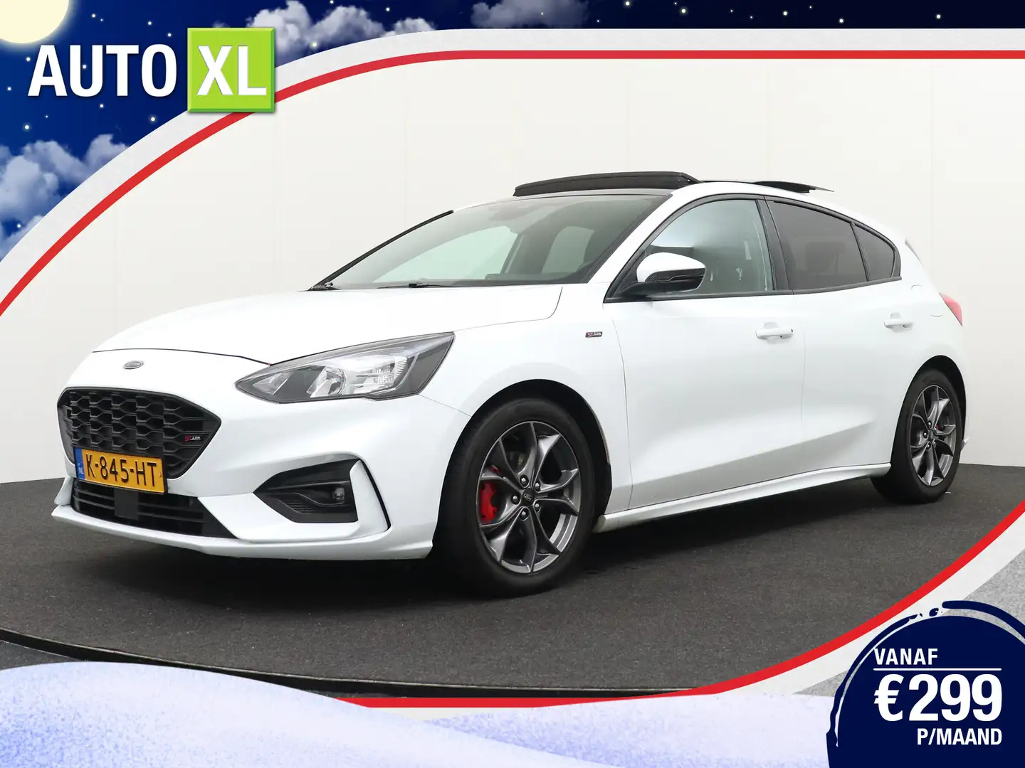 Ford Focus 125 PK MHEV ST Line X Pano-dak Camera Climate Adap Blanco - 1