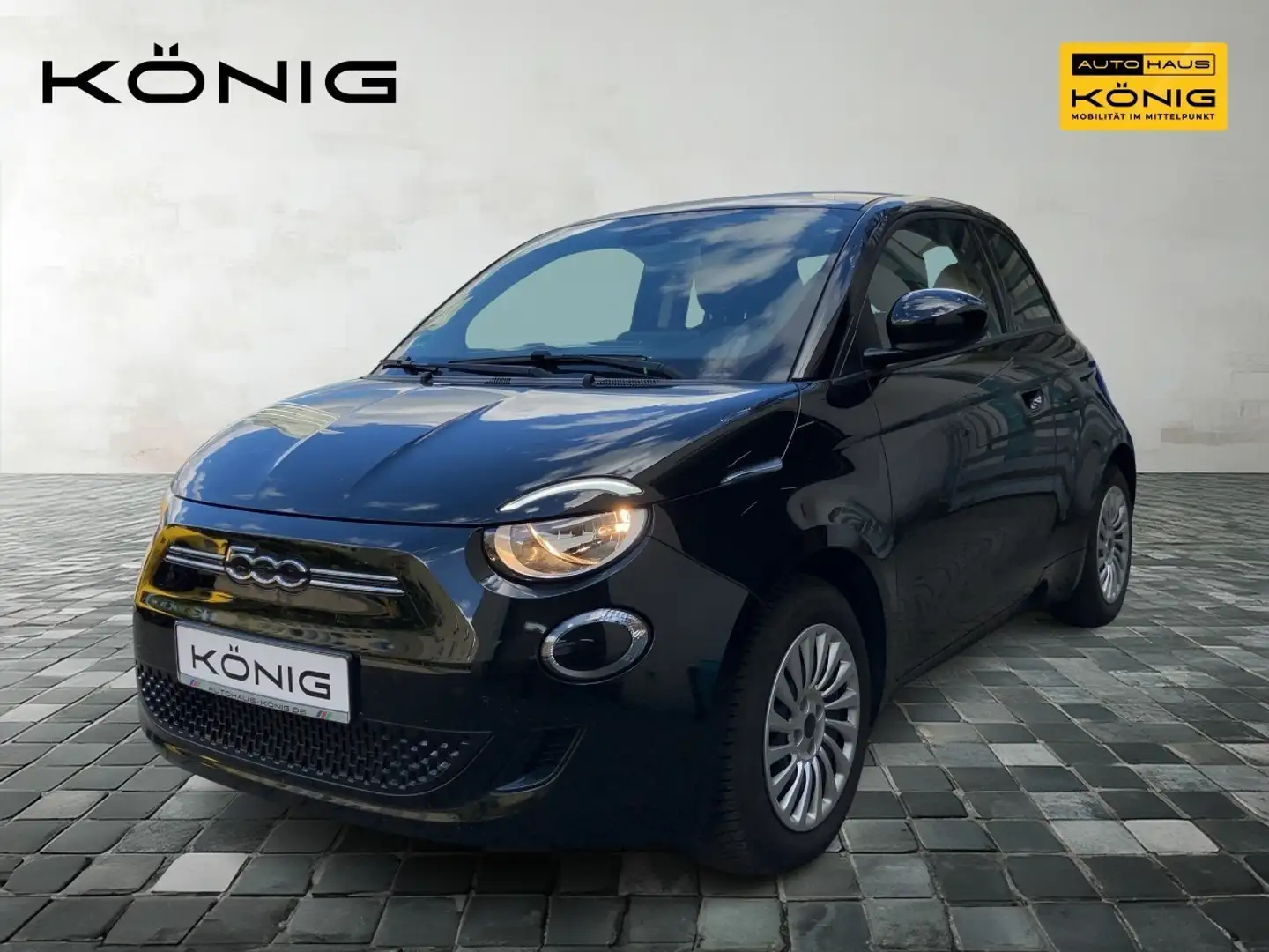 Fiat 500e 3+1 MY23 118PS 42kWh KLIMA*CARPLAY*TEMPOMAT Schwarz - 1