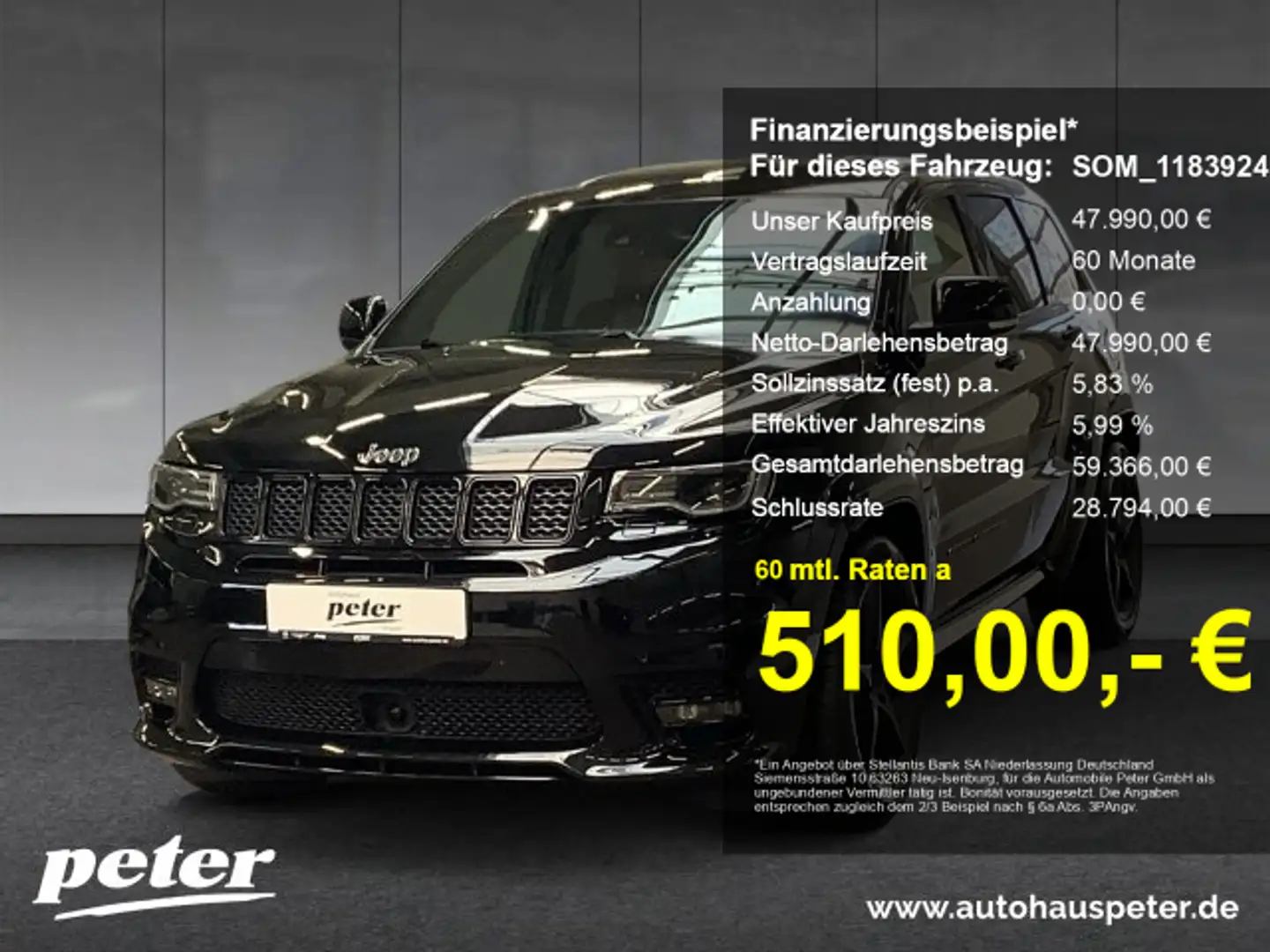 Jeep Grand Cherokee Grand Cherokee SRT 6,4L Hemi V8 Alcantara Sepia Negro - 1