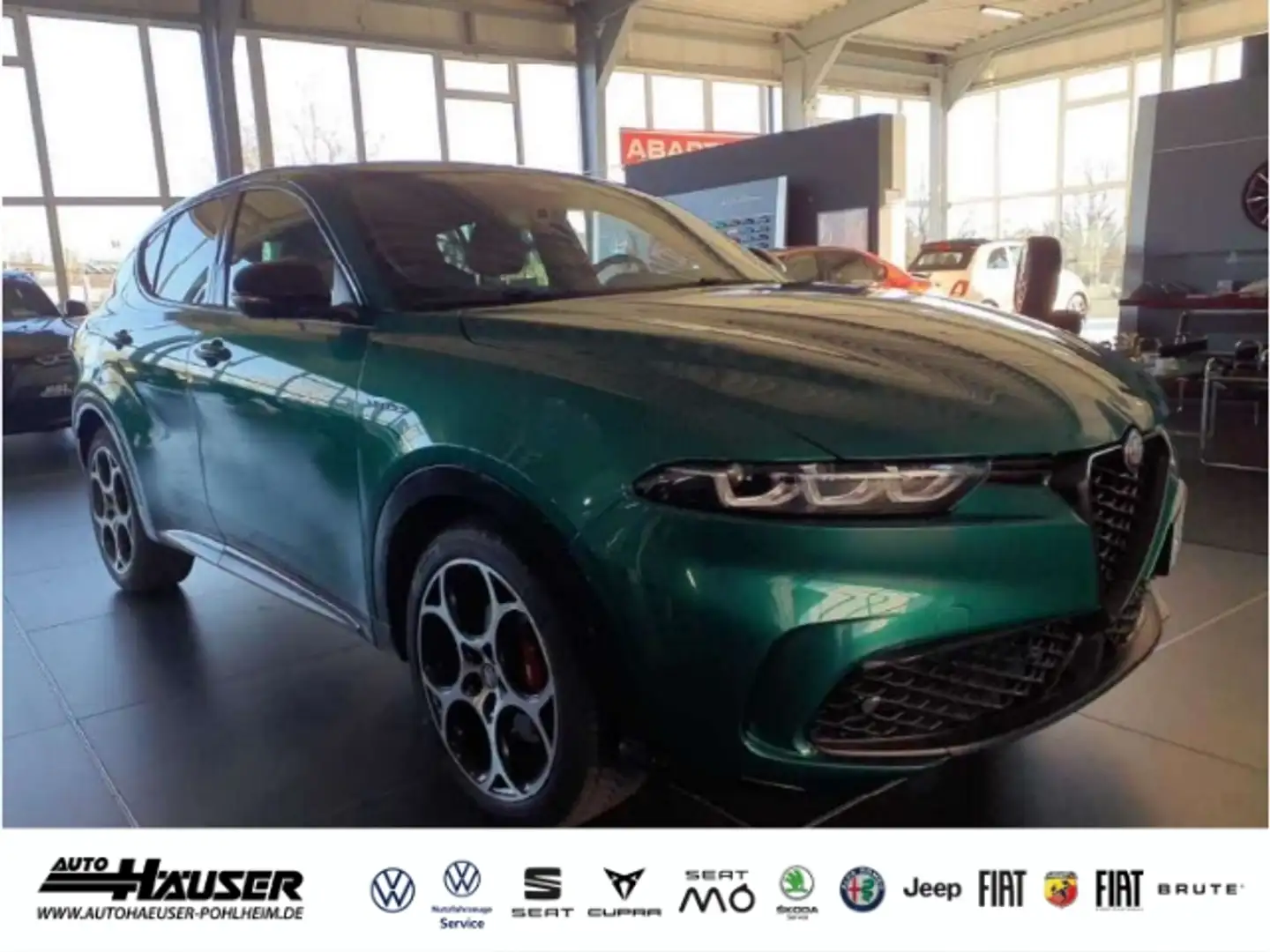 Alfa Romeo Tonale Veloce 1.5 VGT Mild Hybrid PANO EL. HECKKL. BREMBO Зелений - 2