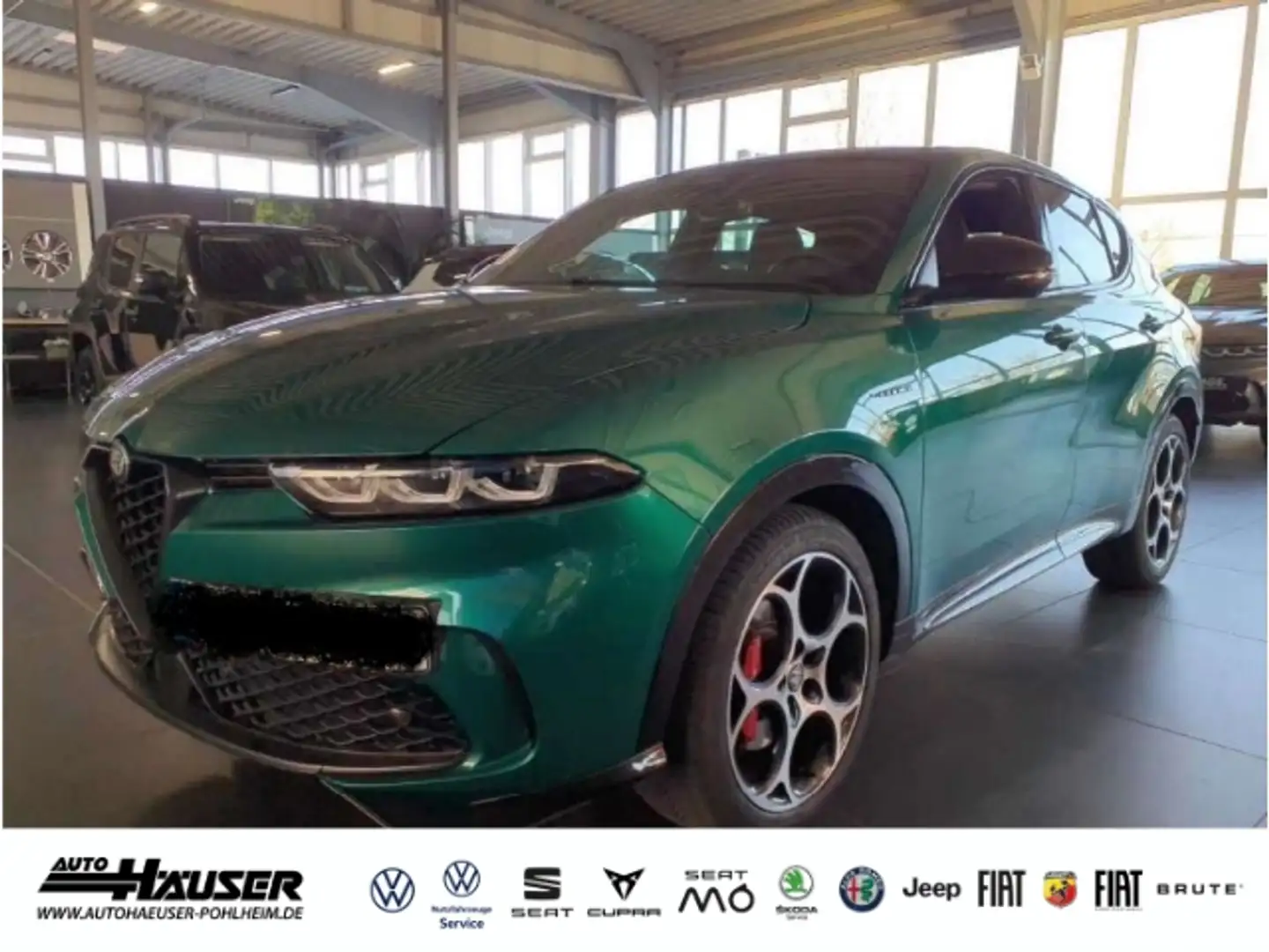 Alfa Romeo Tonale Veloce 1.5 VGT Mild Hybrid PANO EL. HECKKL. BREMBO Зелений - 1