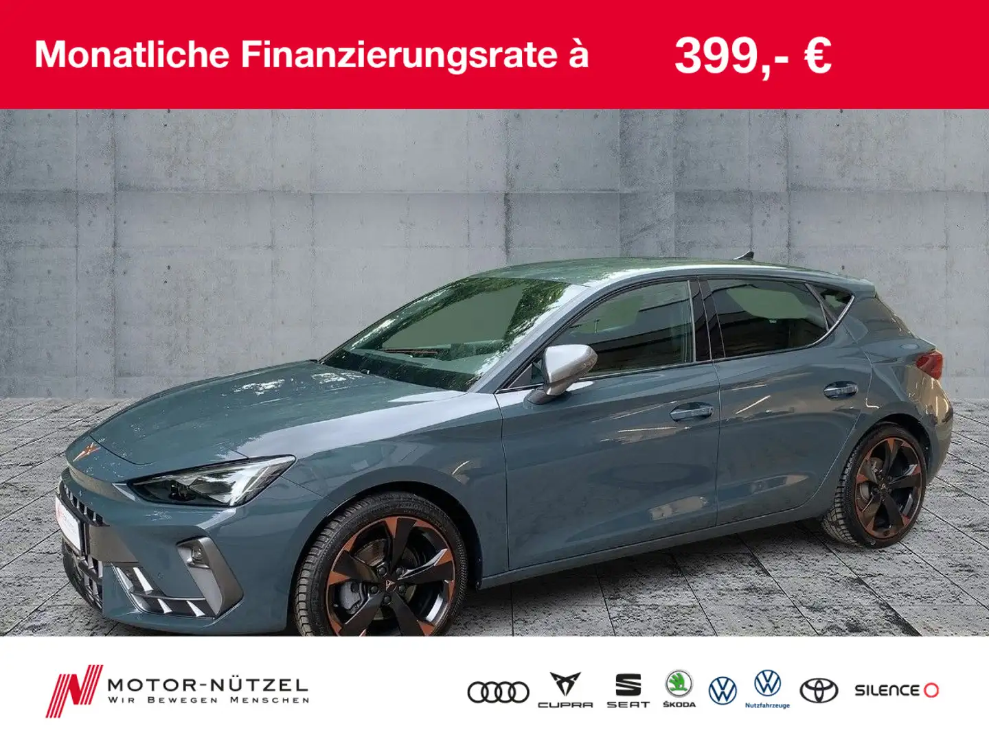 CUPRA Leon 1.5 eTSI DSG LED+ACC+RFK+SHZ+NSW+APP+DAB+VC Blauw - 1