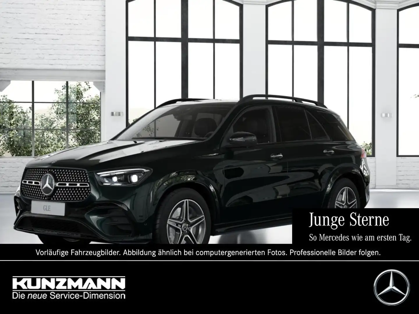 Mercedes-Benz GLE 450 d 4M AMG Night Panorama 360° AHK Memory Grün - 1