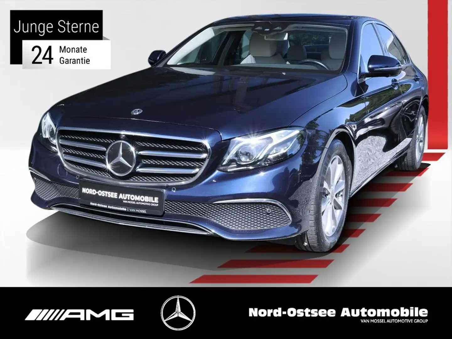 Mercedes-Benz E 200 d  MULTIBEAM LM Navi ACC SHZ LED SpurH Blauw - 1