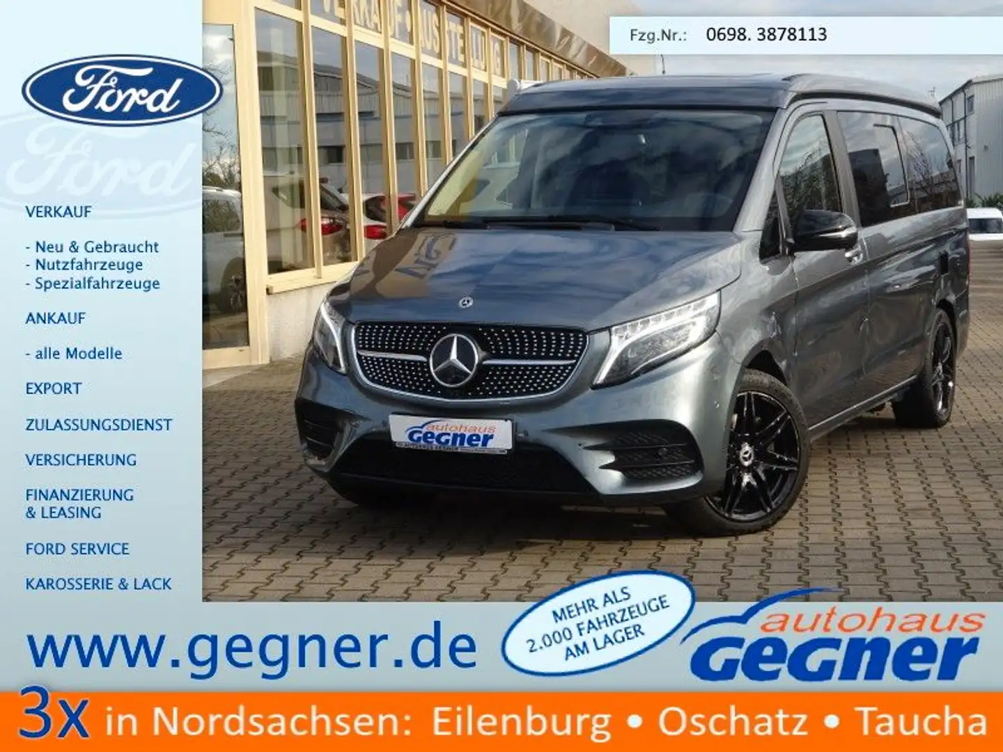 Mercedes-Benz V 300 Marco Polo 4Matic Autm. AMG el. Dach Gris - 1