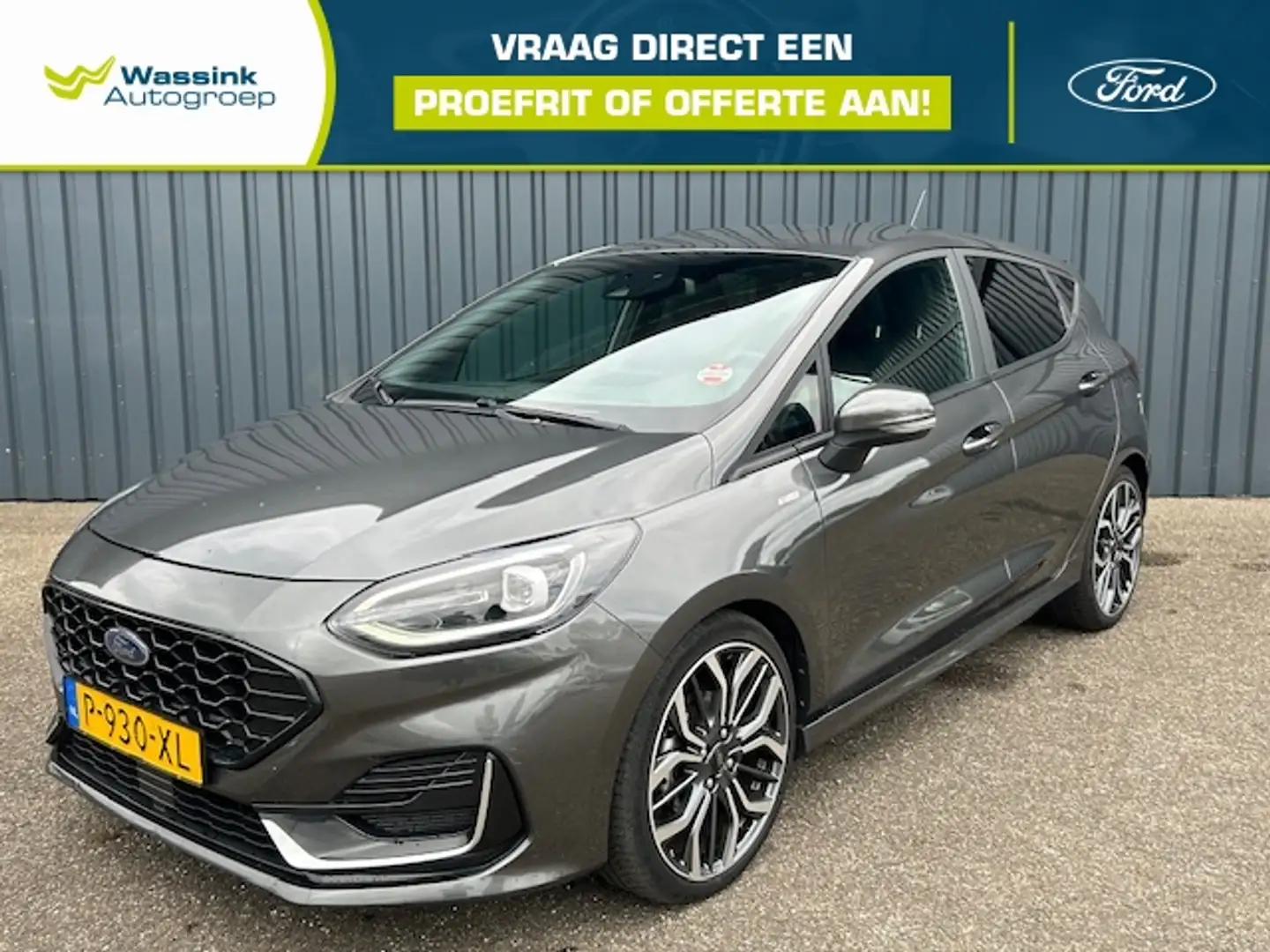 Ford Fiesta ST-Line Vignale Hybrid 125pk Automaat I Trekhaak I Grijs - 1