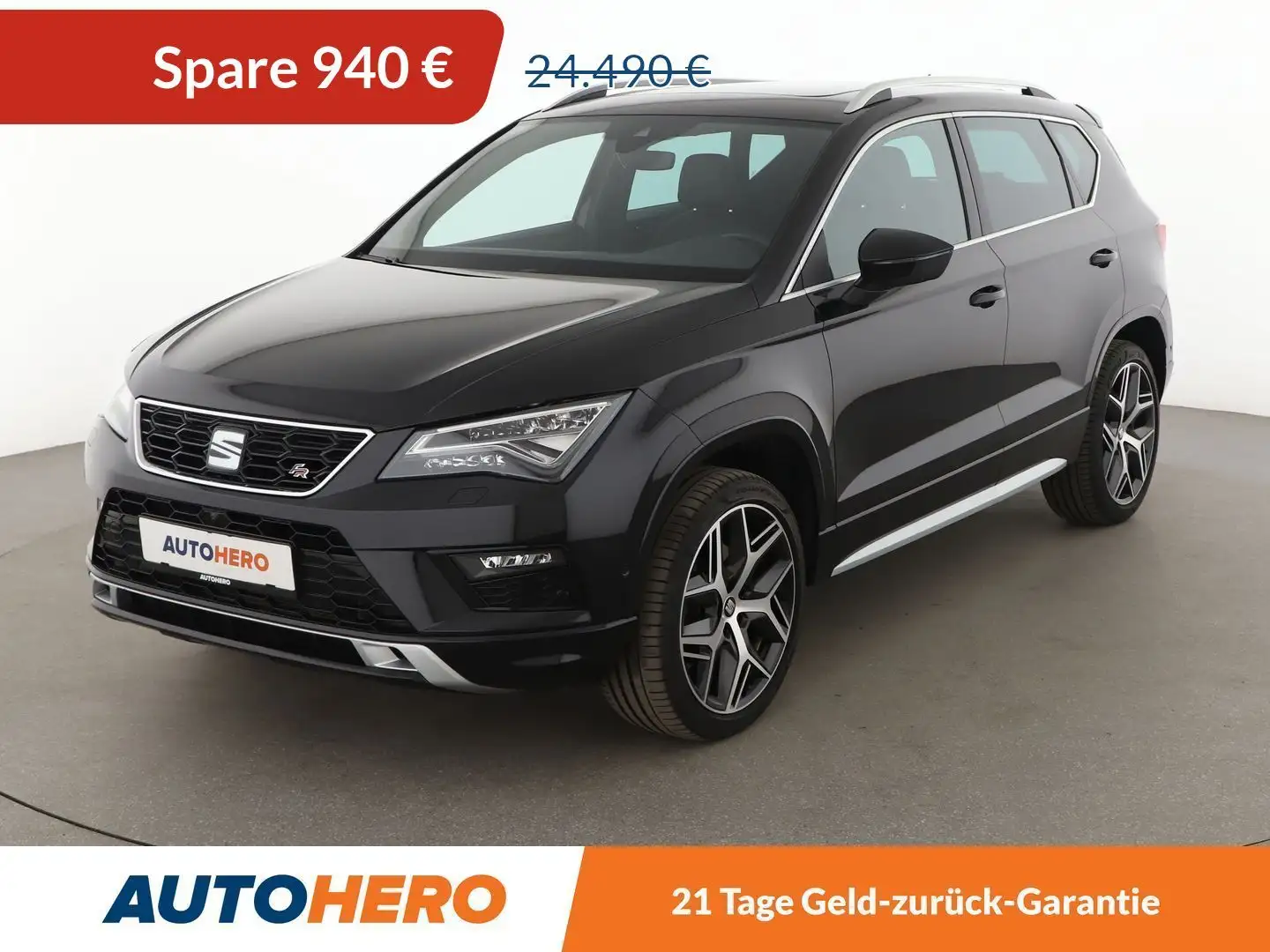 SEAT Ateca 2.0 TSI FR 4Drive Aut.*NAVI*360*ACC* Noir - 1