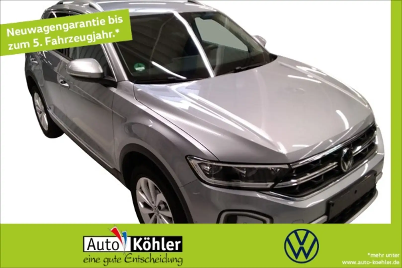 Volkswagen T-Roc Style TSI CarPlay Silber - 1