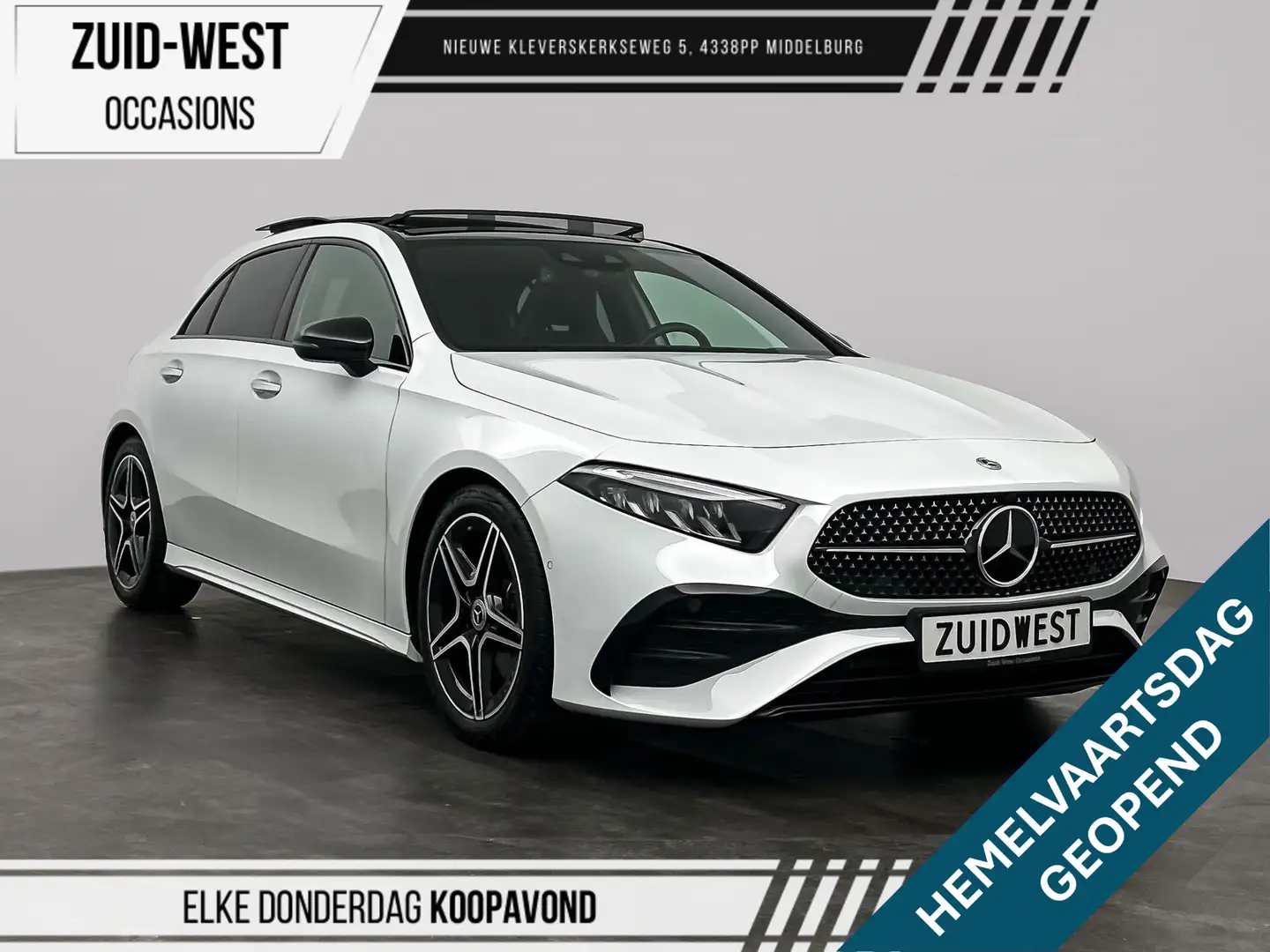 Mercedes-Benz A 200 AMG Premium Pano ACC Sfeer Camera Wit - 1