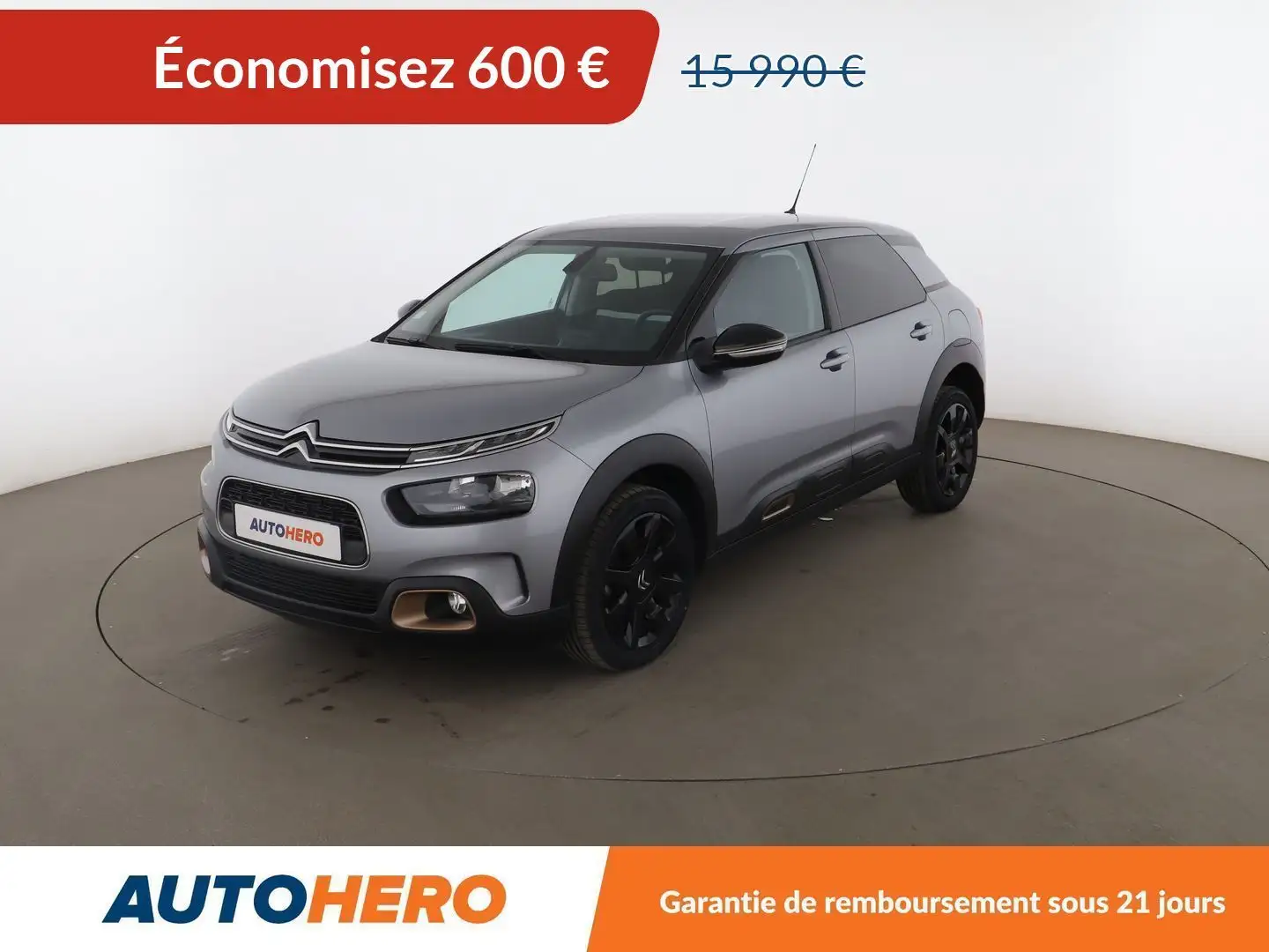 Citroen C4 Cactus 1.5 Blue-HDi Origins EAT6 Gris - 1