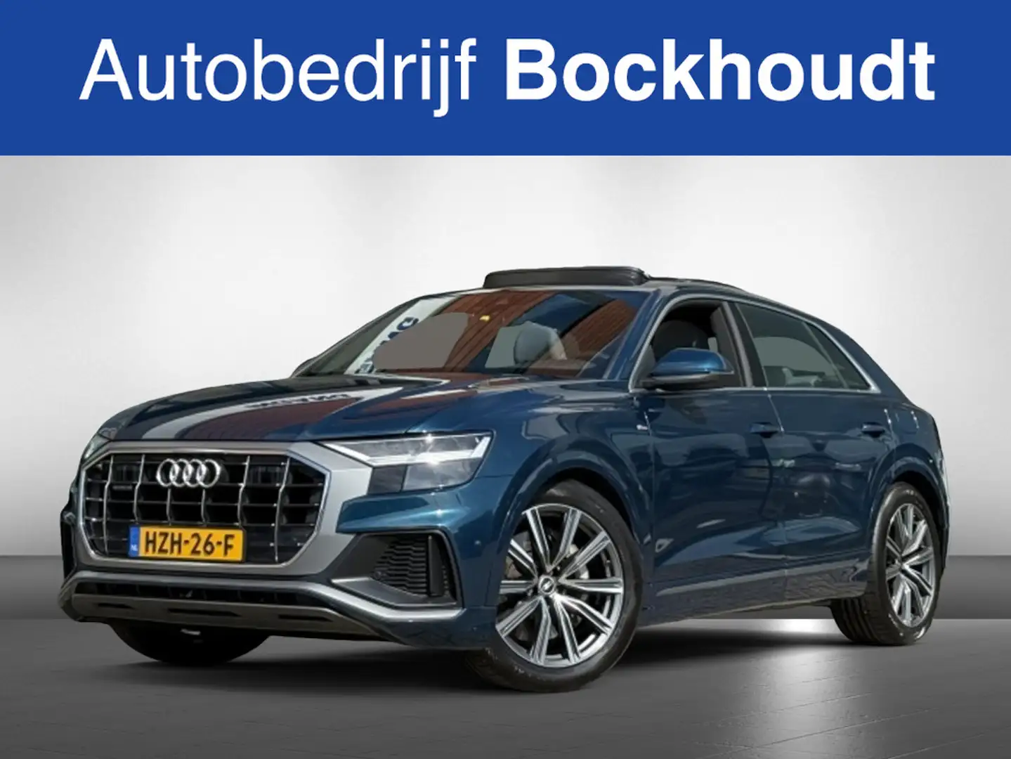 Audi Q8 55 TFSI e q S-Line | Pano | Camera Blauw - 1