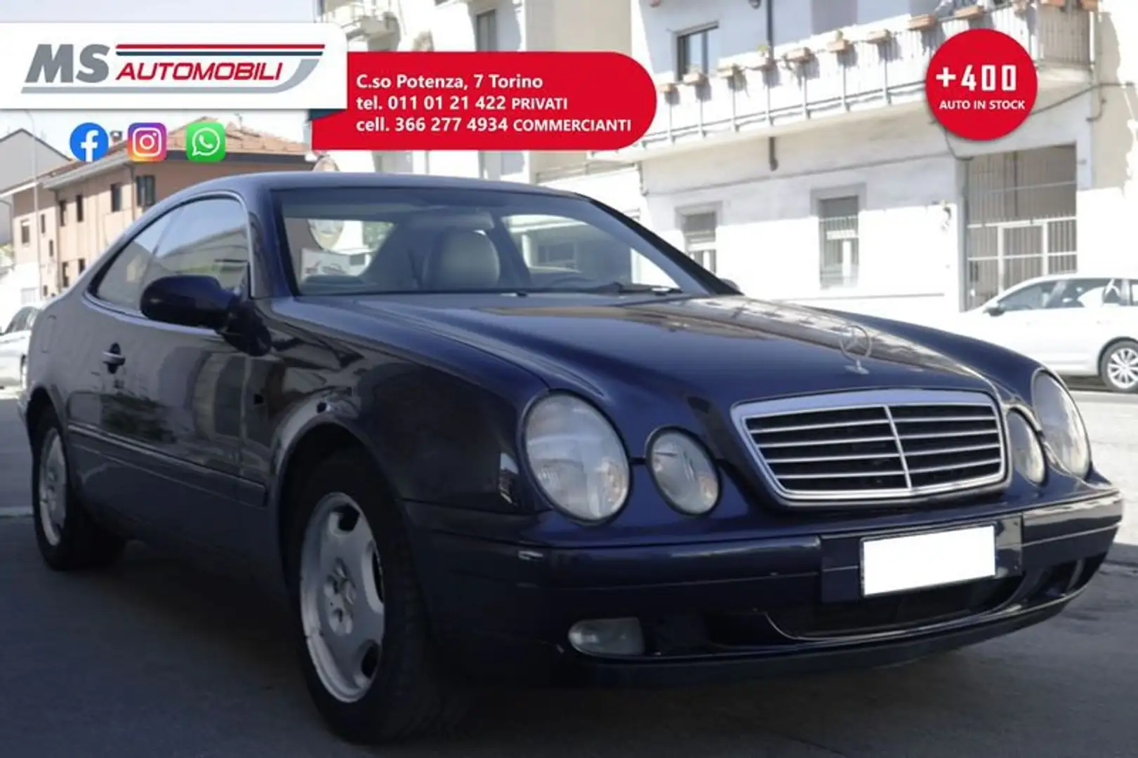 Mercedes-Benz CLK CLK 200 Kompressor Elegance Automatica Pelle Unic Blu/Azzurro - 1