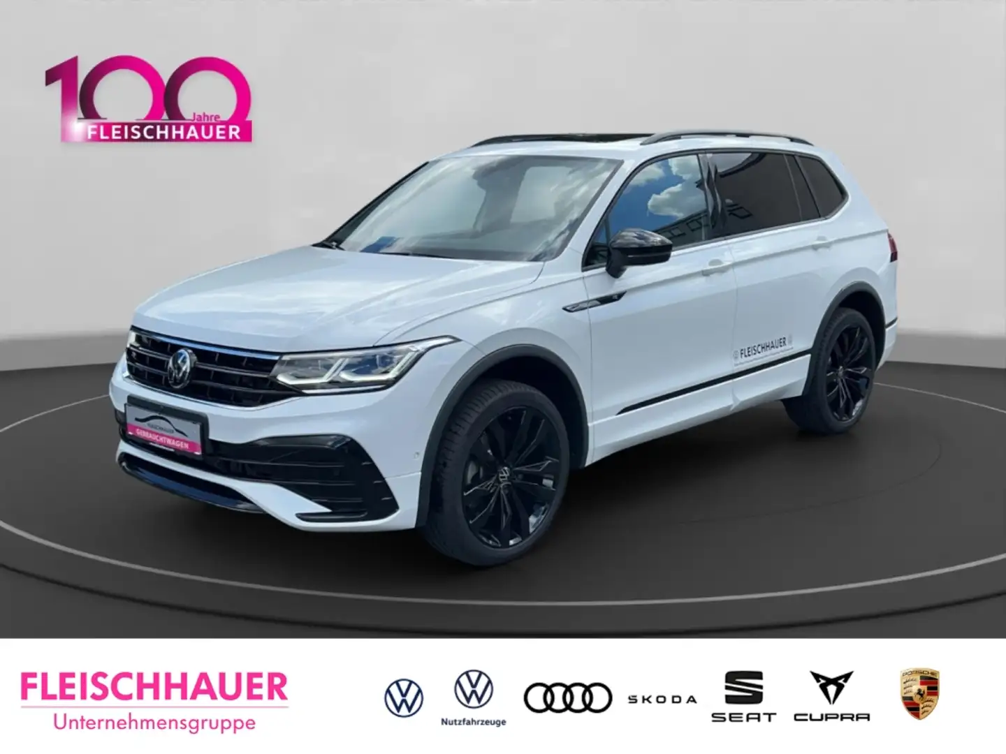 Volkswagen Tiguan Allspace R-Line 4Motion TDI DSG+MATRIX+AHK+NAVI+PANORAMA Weiß - 1