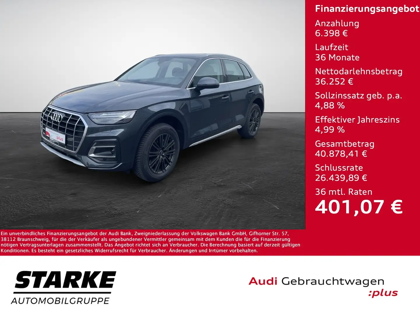 Audi Q5 50 TDI tiptronic quattro advanced Grau - 1