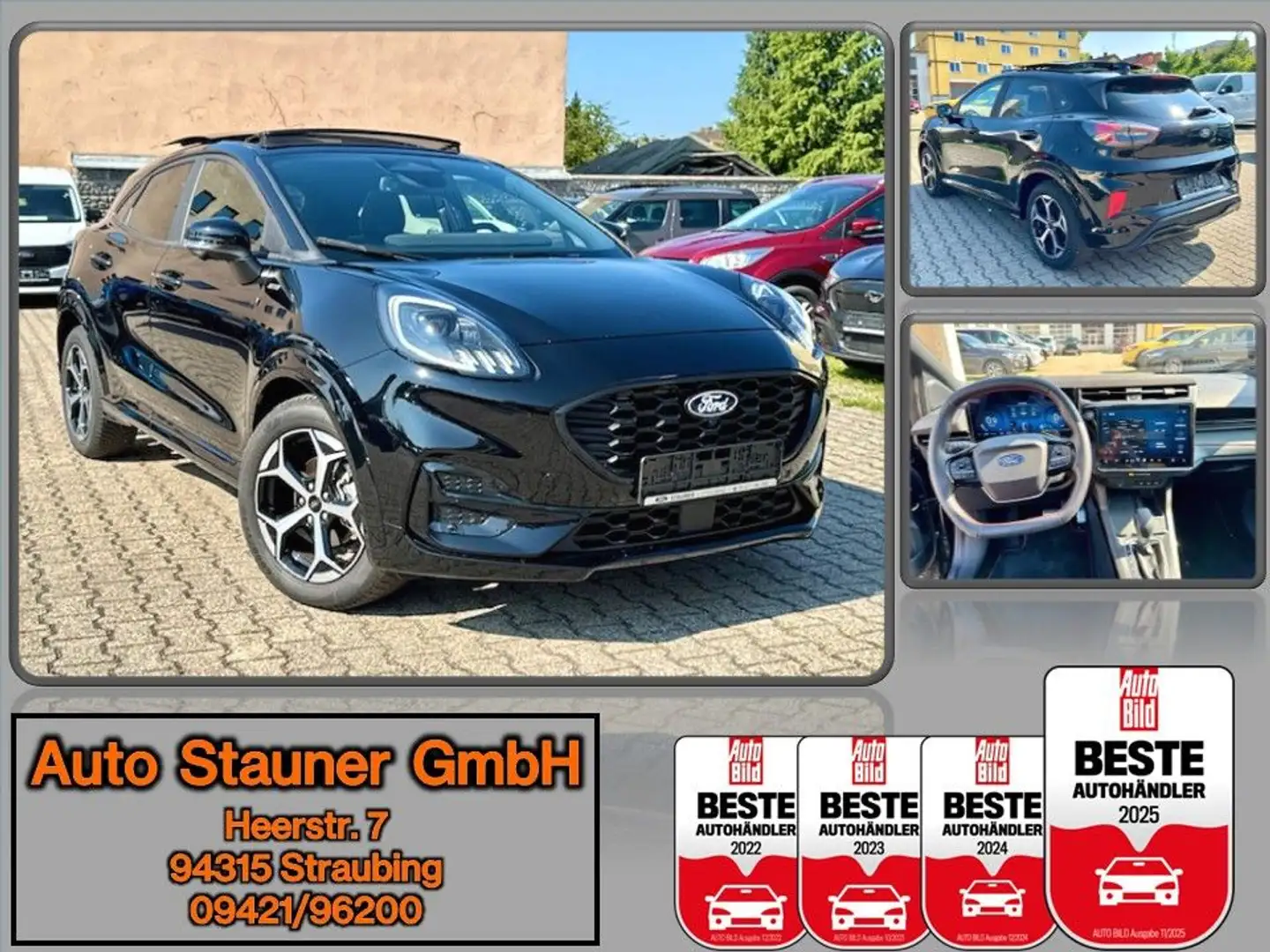 Ford Puma 1.0 EcoBoost MEHV ST-Line/PANO/AHK/ACC/SHZ/ Noir - 1