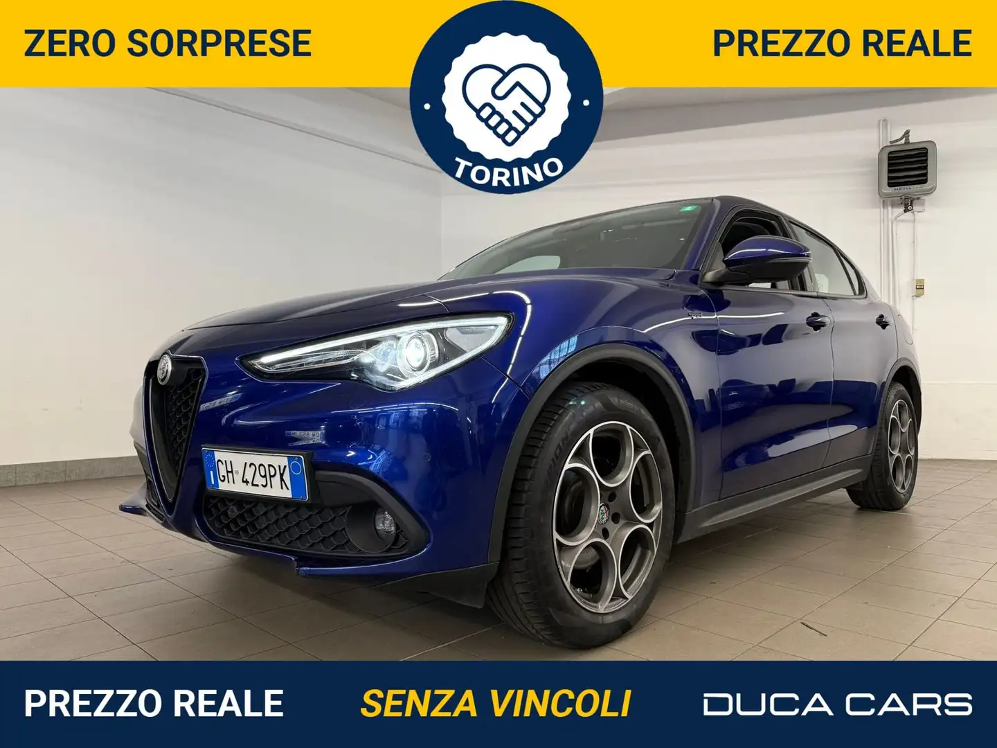 Alfa Romeo Stelvio Stelvio 2.2 Turbodiesel 190 CV AT8 Q4 Sprint Grijs - 1