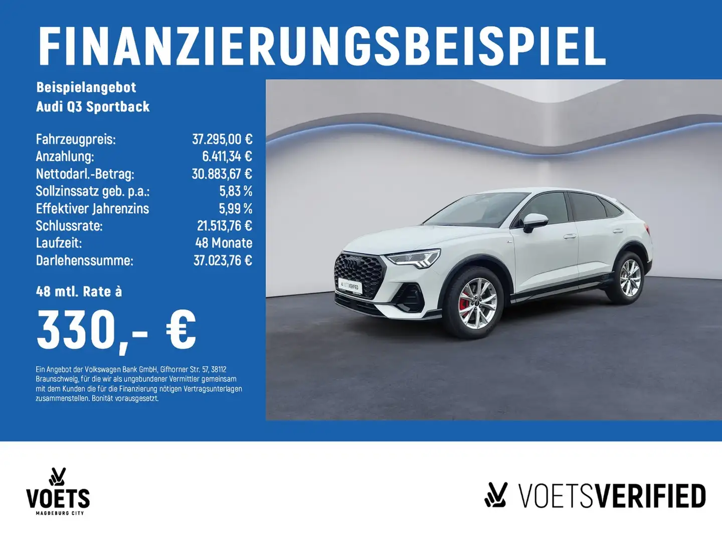 Audi Q3 Sportback 40 TFSI quattro S line DSG+LED+KAM+NAVI Wit - 2
