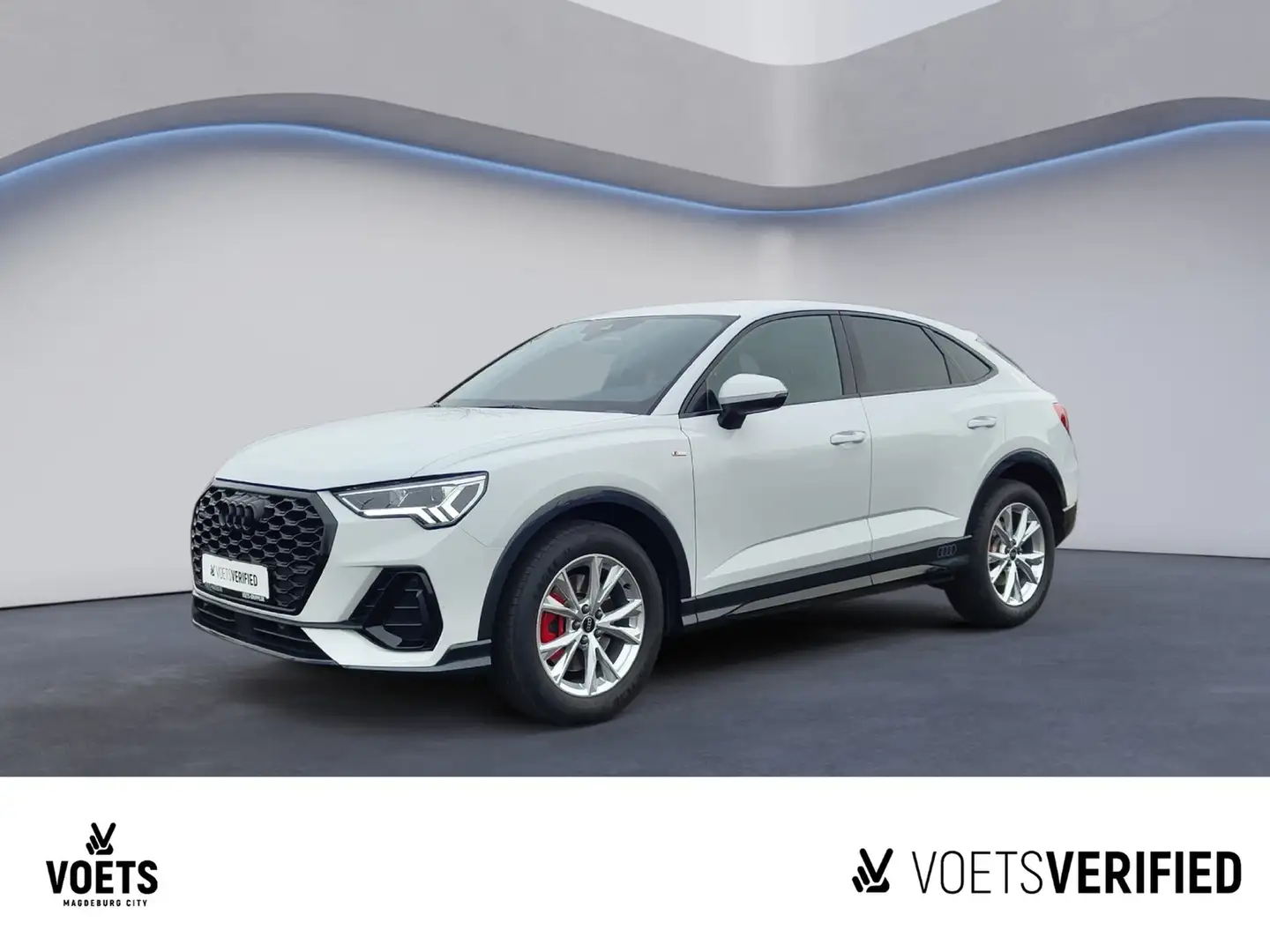 Audi Q3 Sportback 40 TFSI quattro S line DSG+LED+KAM+NAVI Blanc - 1