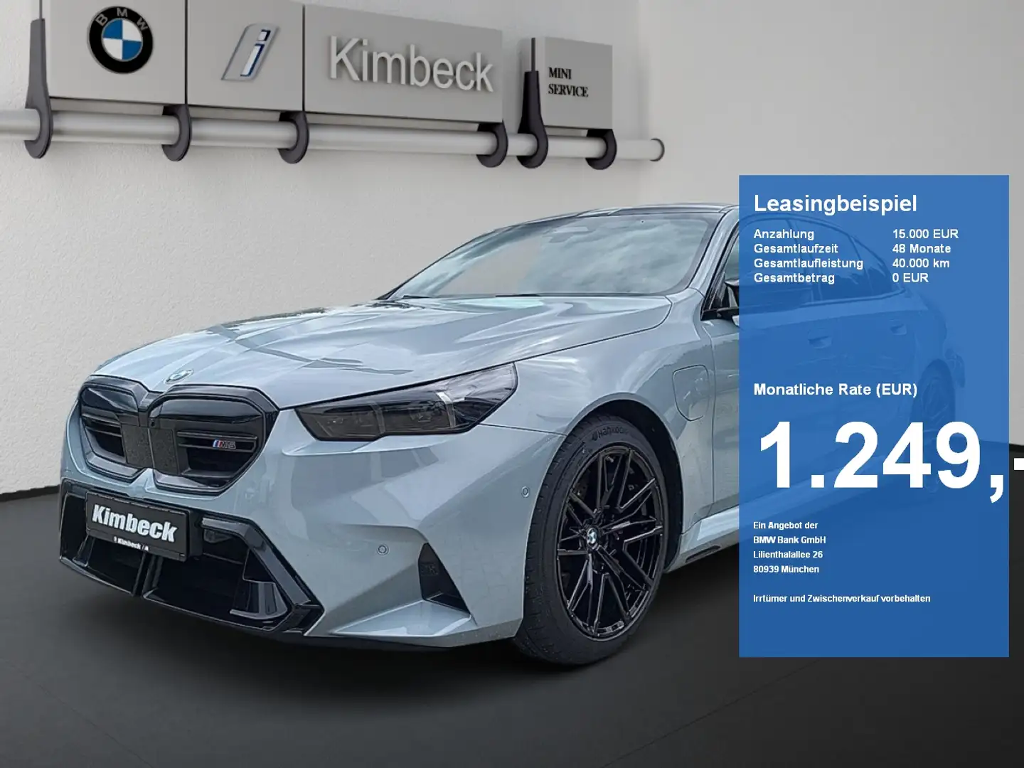 BMW M5 Limousine Sitzbelüft B & W M Carbon Exterieur Grau - 1