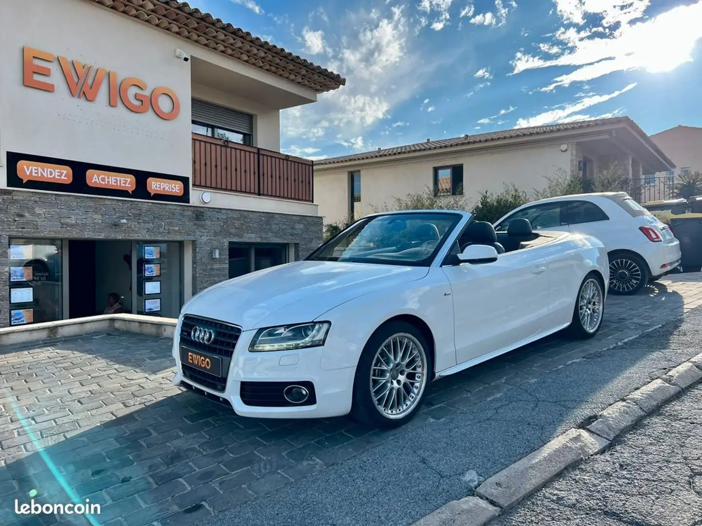 Audi A5 cabriolet 2.0 tfsi 211ch quattro sline s-line son bang olufsen jantes alu 19 garantie 6 mois Blanc - 1