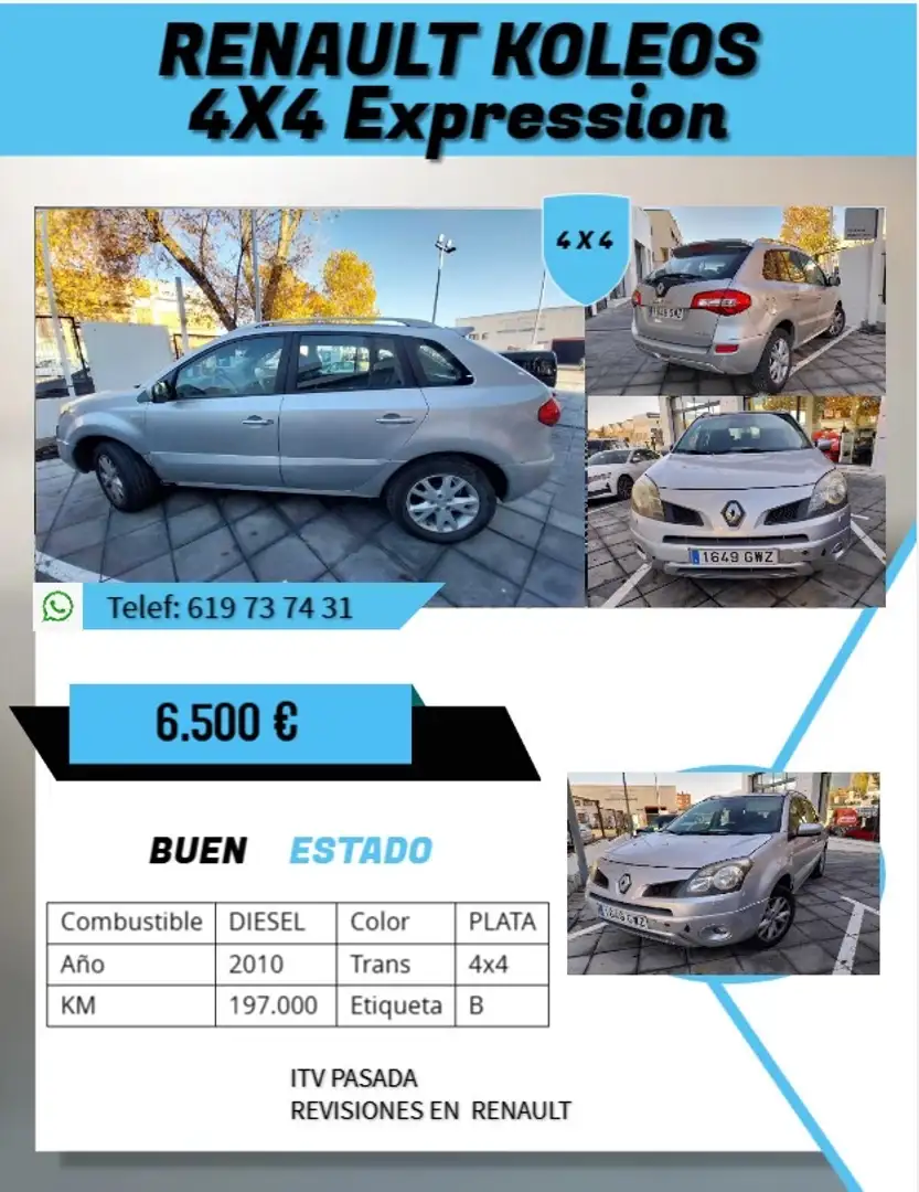 Renault Koleos Koleos 2.0dCi Privilege Aut. 4x4 Privilege Gris - 1