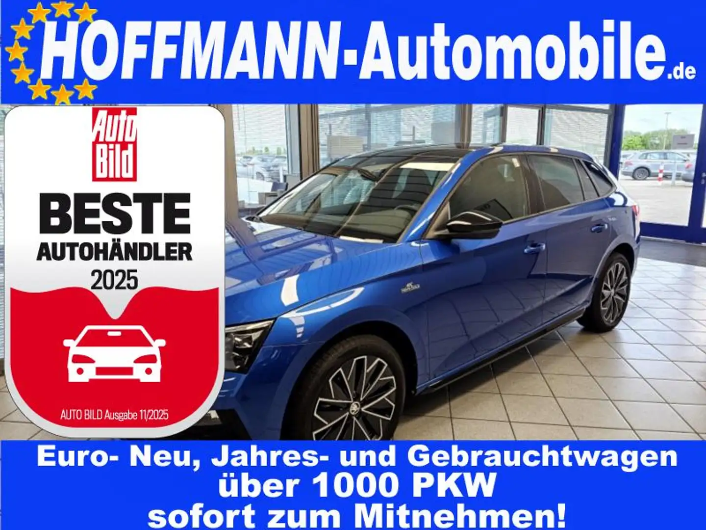 Skoda Scala Monte Carlo Pano-dach,Winterpaket,Kamera Blau - 1