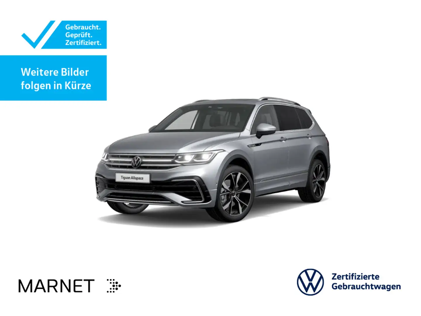 Volkswagen Tiguan Allspace 2.0 TDI DSG R-Line 4Motion Navi* Silber - 1
