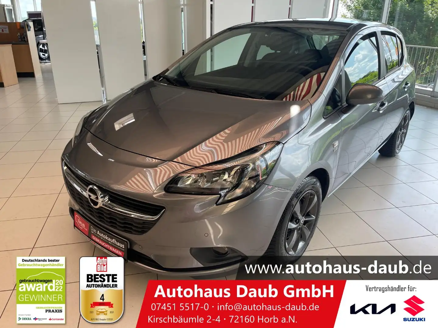 Opel Corsa E 1.4 120 Jahre S/S+Klima+Alu+Bluetooth+++ Grau - 1