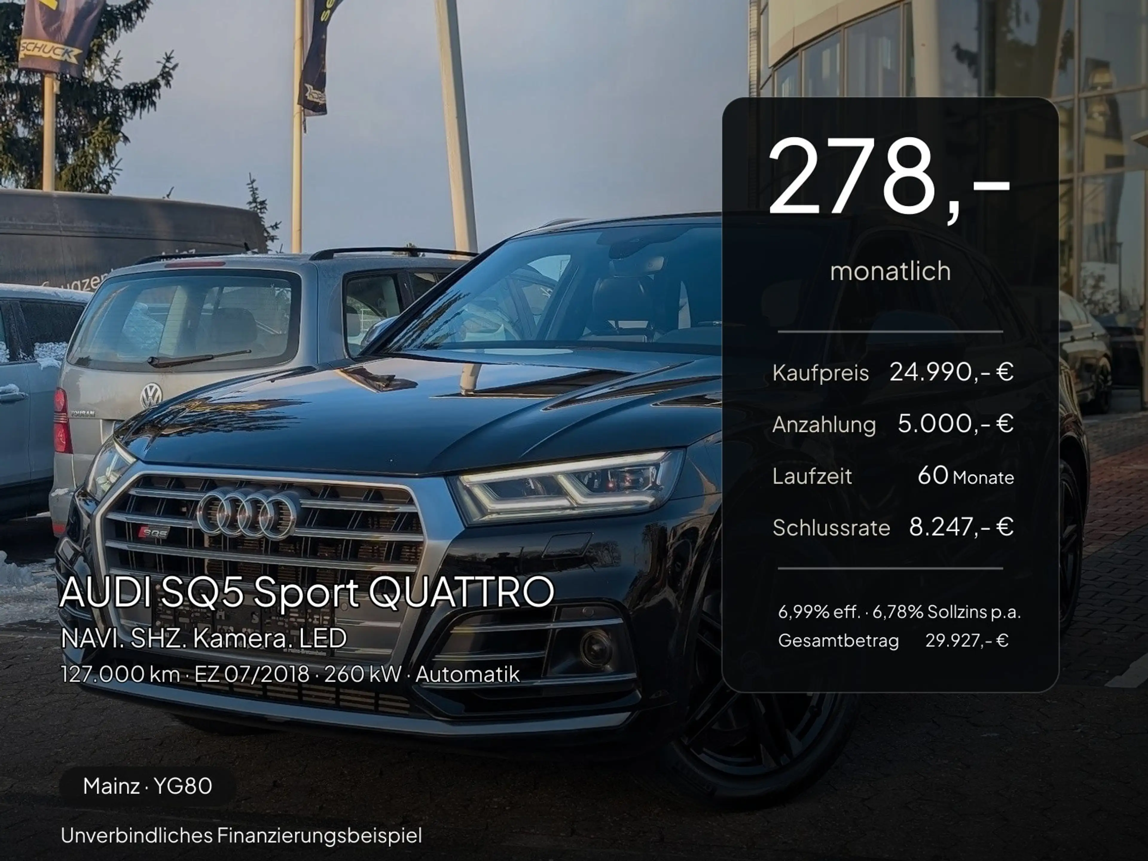 Audi SQ5 SQ5 Sport QUATTRO. NAVI. SHZ. Kamera. LED — photo 2
