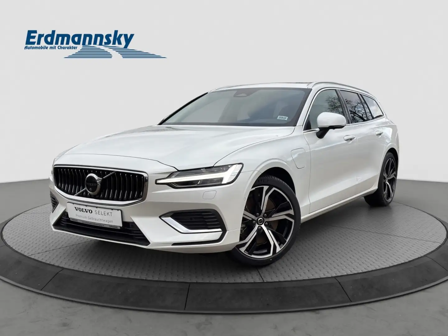 Volvo V60 Plus Bright Plug-In Hybrid/Pano/360K/Headup Klima Weiß - 1