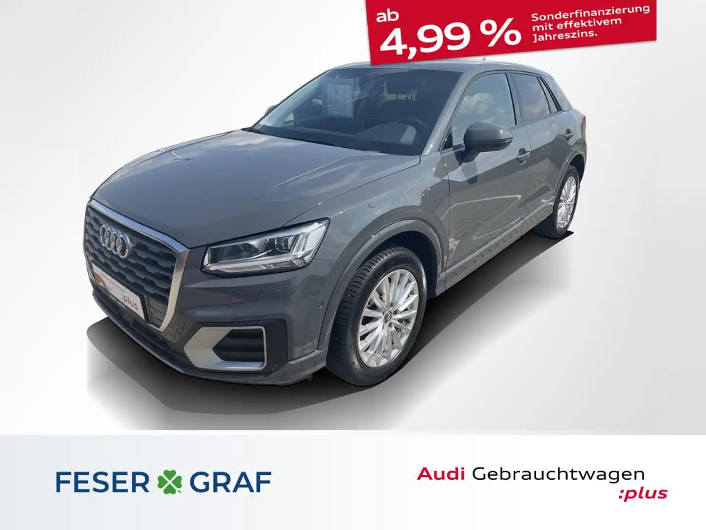 Audi Q2 1.4 TFSI cod design,LED,Navi+,ACC Grau - 1