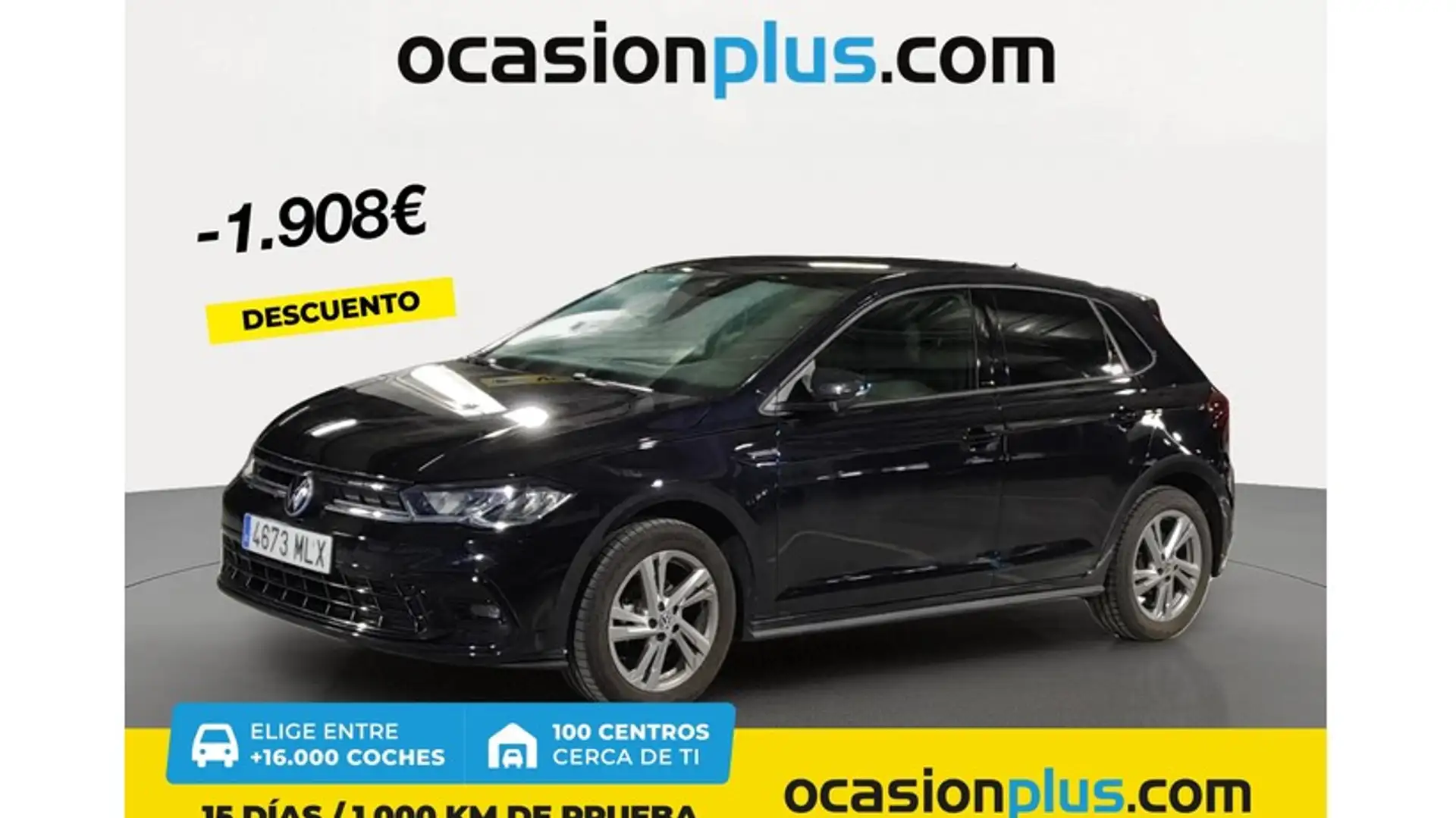 Volkswagen Polo 1.0 TSI R-Line 70kW Negro - 1