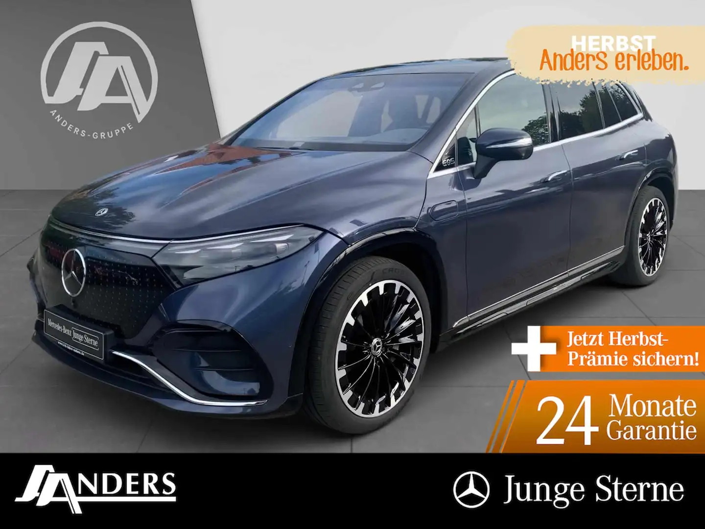 Mercedes-Benz EQS SUV 4M SUV AMG+HYPER+AHK+Distr+Burm+Pano Blau - 1