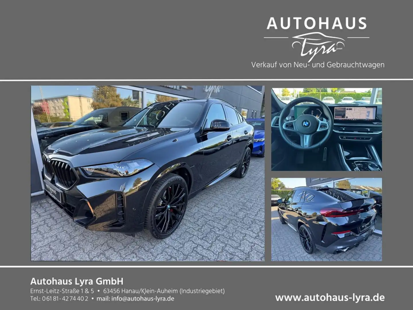 BMW X6 40d xDrive M-Sport Pro*LED*PANO*H&K*360°KAM* Noir - 1