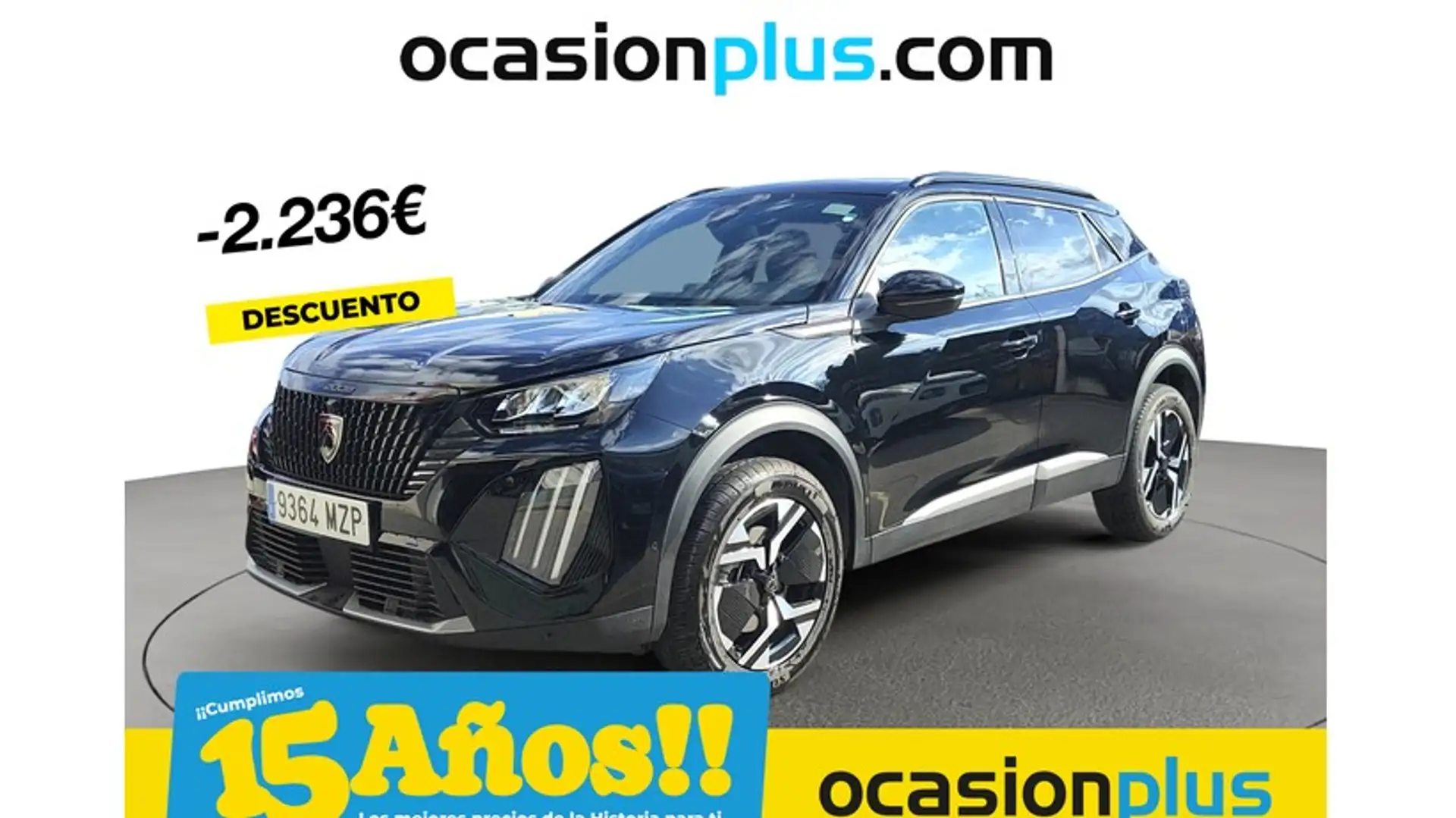 Peugeot 2008 Hybrid 136 Allure eDCS6 Negro - 1