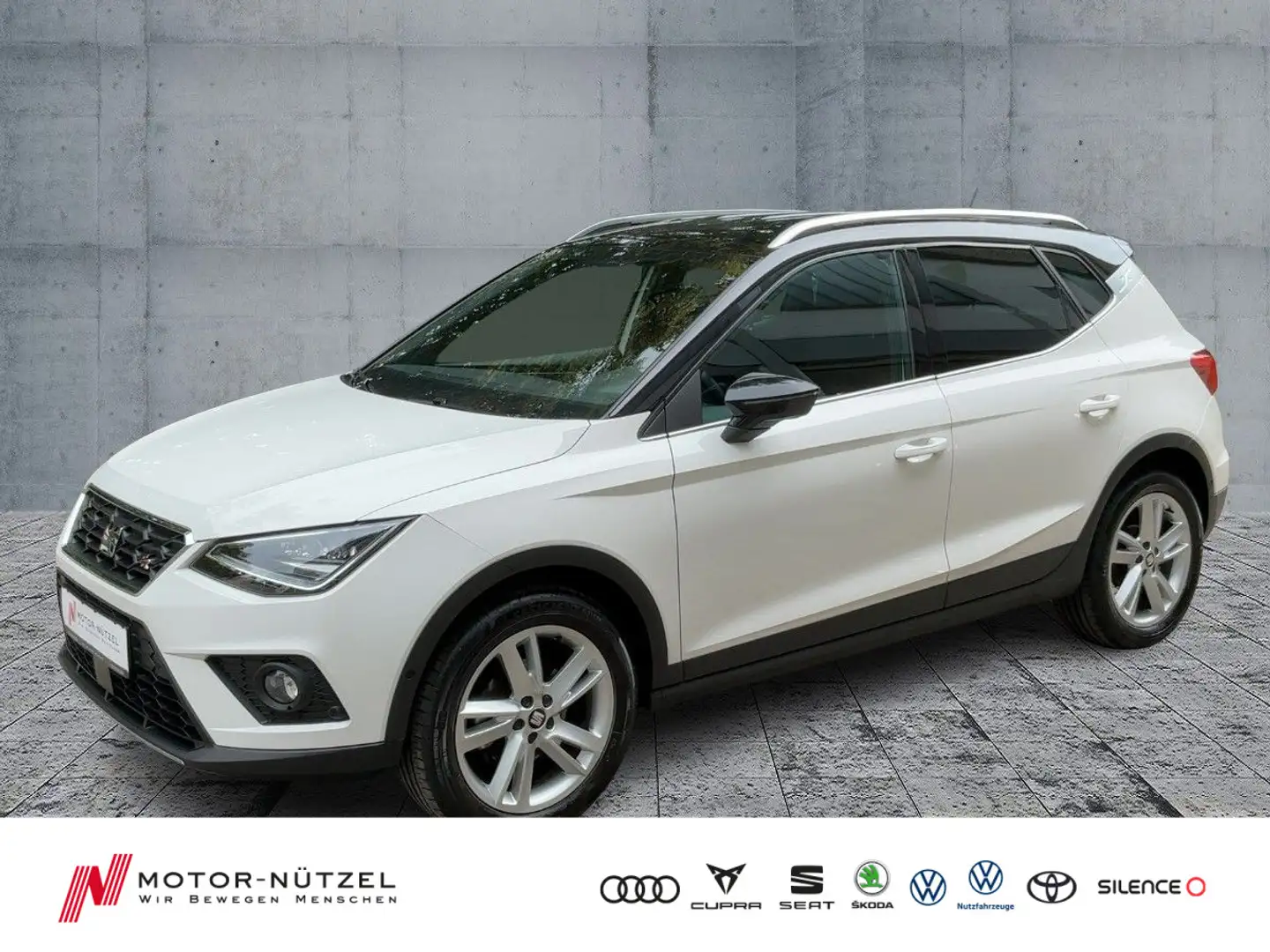 SEAT Arona 1.0TSI DSG FR-LINE LED+APP+GRA+SHZ+PDC+RFK Weiß - 1