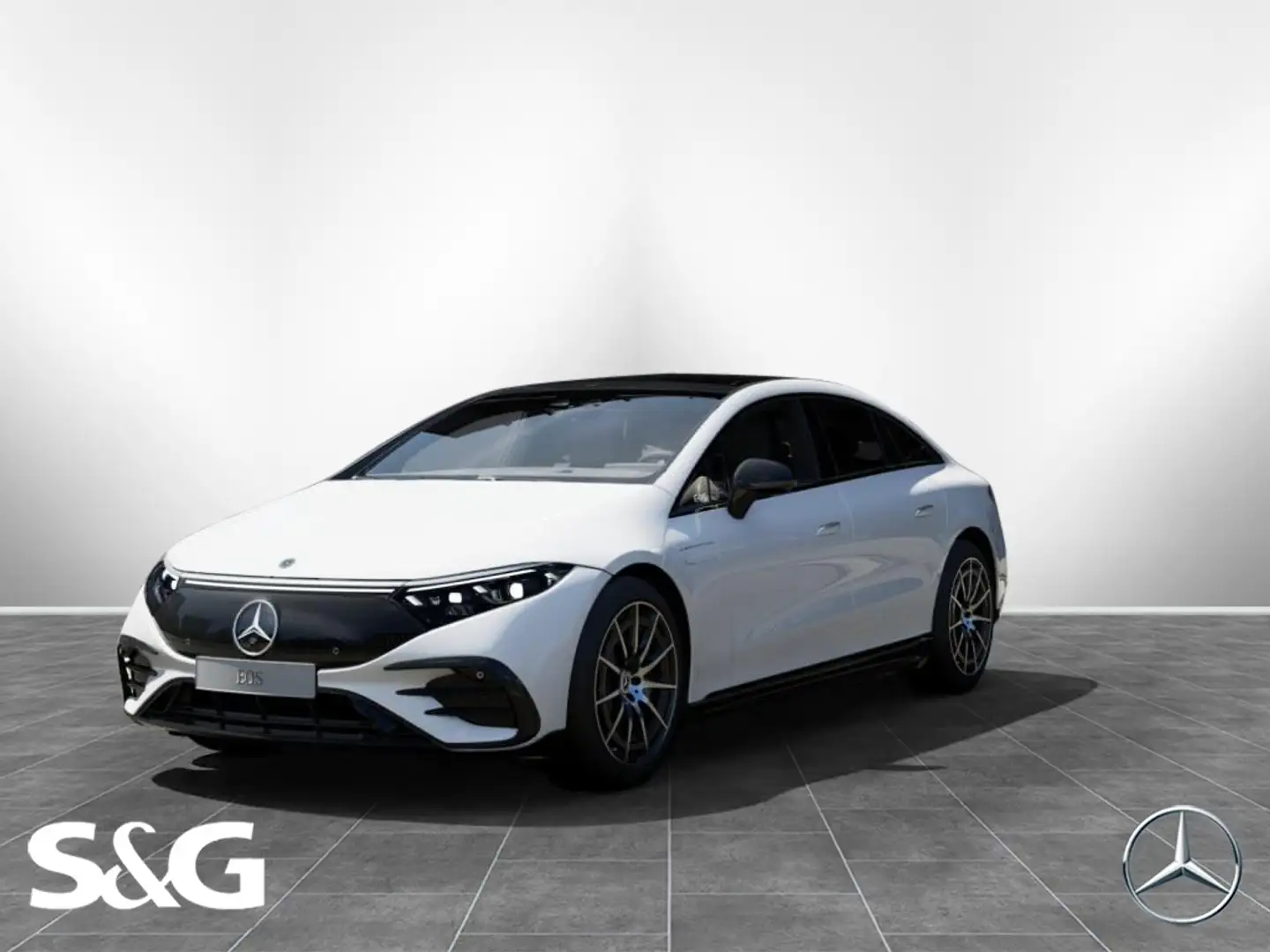 Mercedes-Benz EQS 4 M AMG Line HEADUP+DISTRONIC+MEMORY+21" Weiß - 1