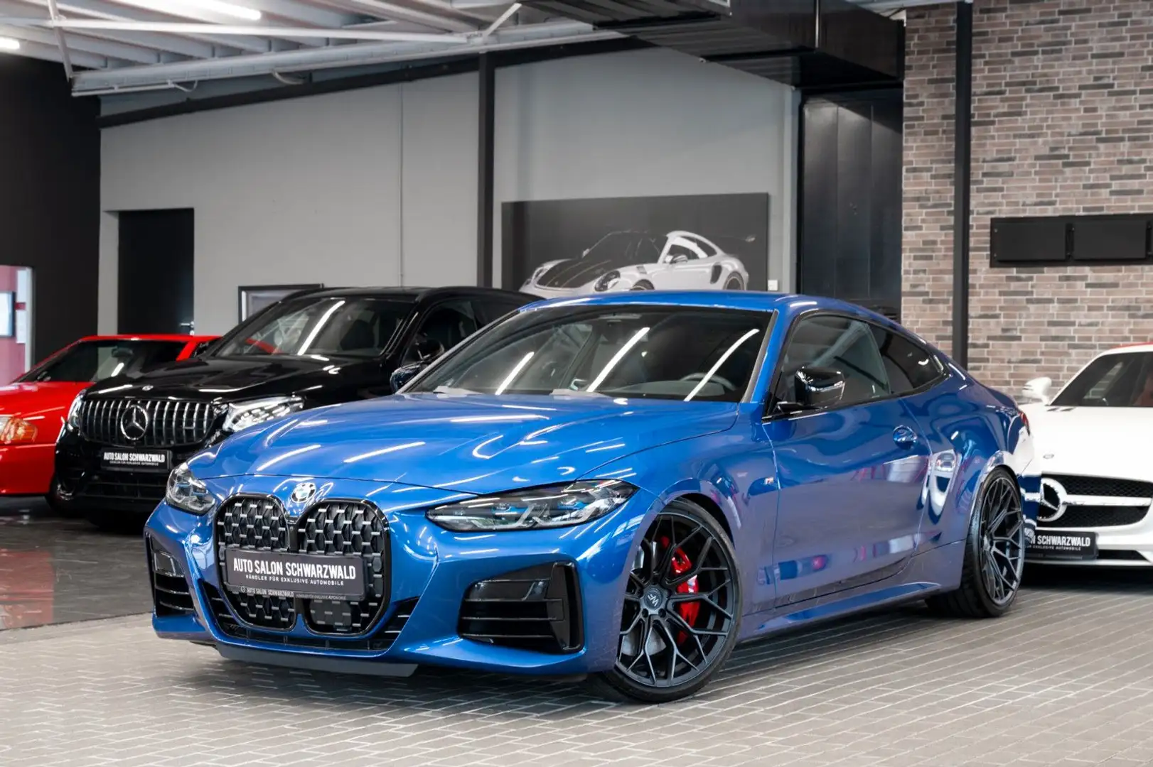 BMW M440i xDrive Coupe|M-SITZE|LASER|H&K|KW-FAHRWERK Bleu - 1
