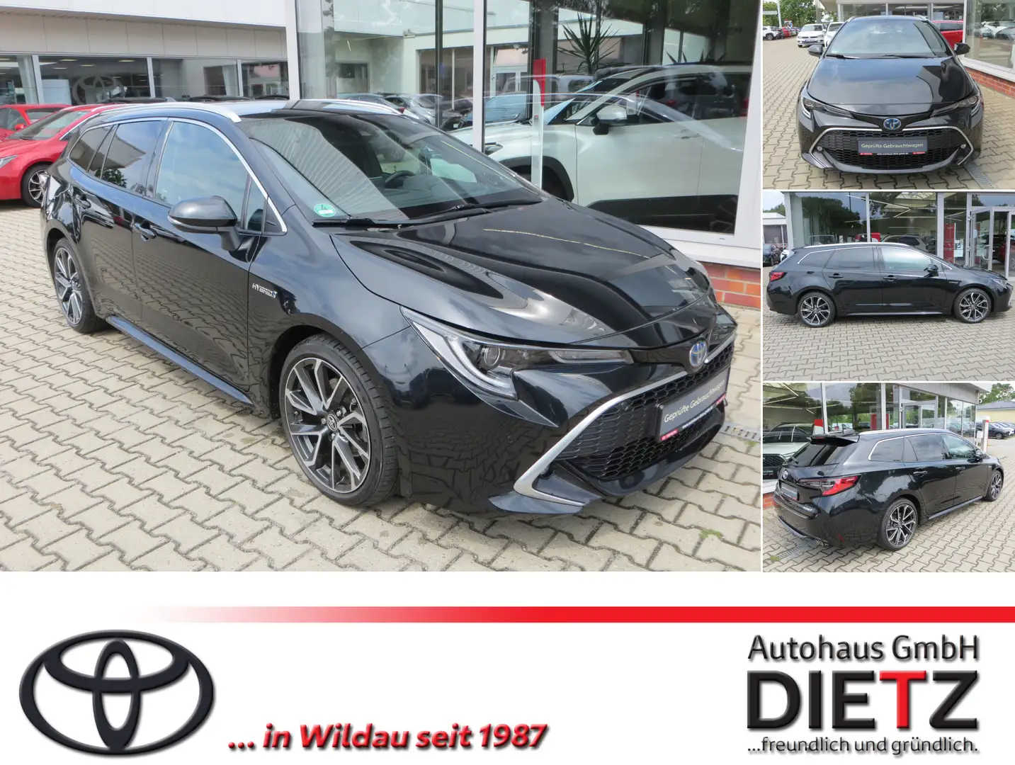 Toyota Corolla 2.0 Hybrid Lounge, WKR, AHK, (Euro 6d) Zwart - 1