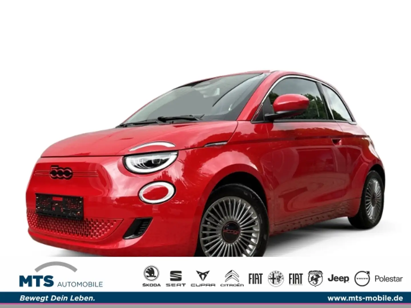 Fiat 500e Red 118PS Navi Apple CarPlay AndroidAuto Klimaaut. Rot - 1