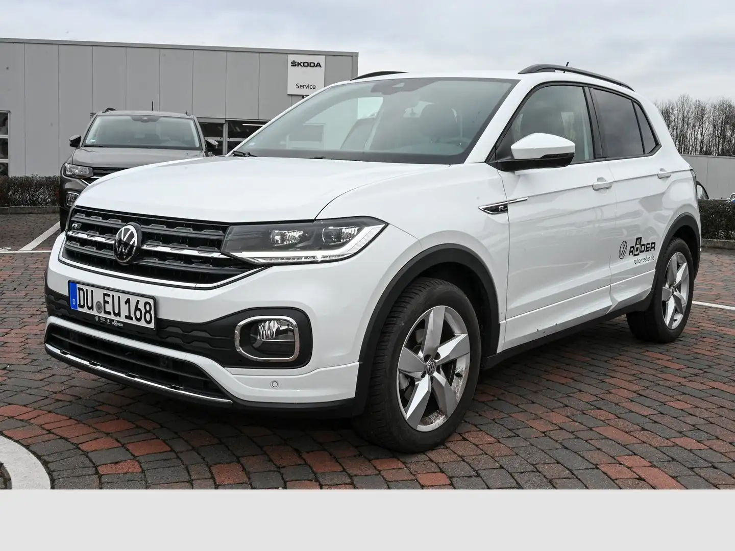 Volkswagen T-Cross R-line 1.0 TSI DSG Navi LED 18"LM AppConnect Weiß - 1
