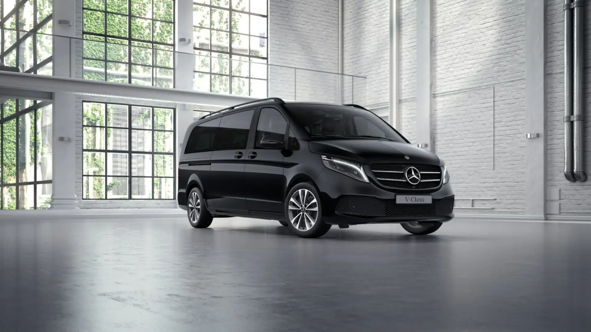 Mercedes-Benz V 300 V 300 d AVANTGARDE Extralang AIRMATIC+NIGHT+360° Noir - 2