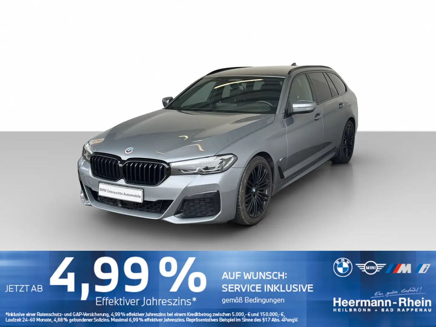 BMW 520 dA Tour. M Sport LiveCock.ACC.AHK.ParkAss.SHZ Grau - 2