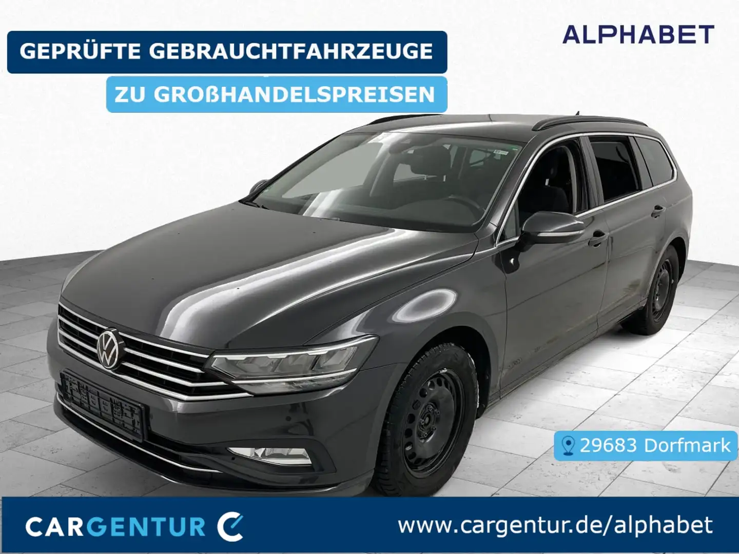 Volkswagen Passat Variant 2.0 TDI Business AHK StHz ACC Gris - 1