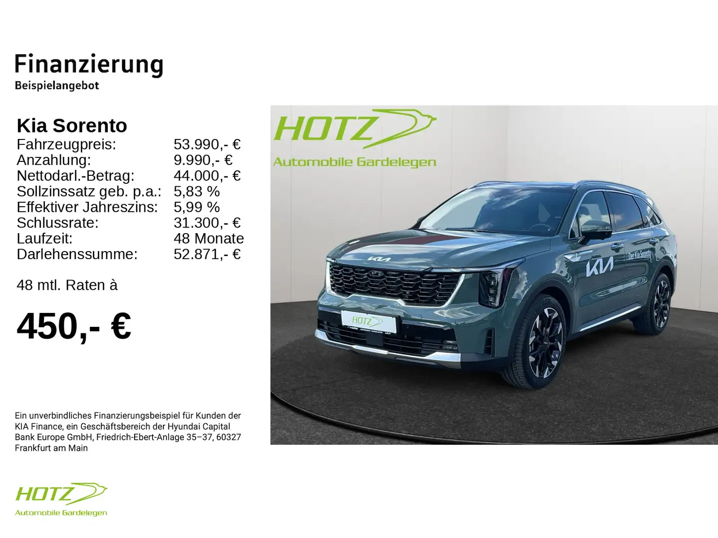 Kia Sorento PE 2.2D DCT8 Platinum Allrad - Premium-P Green - 2
