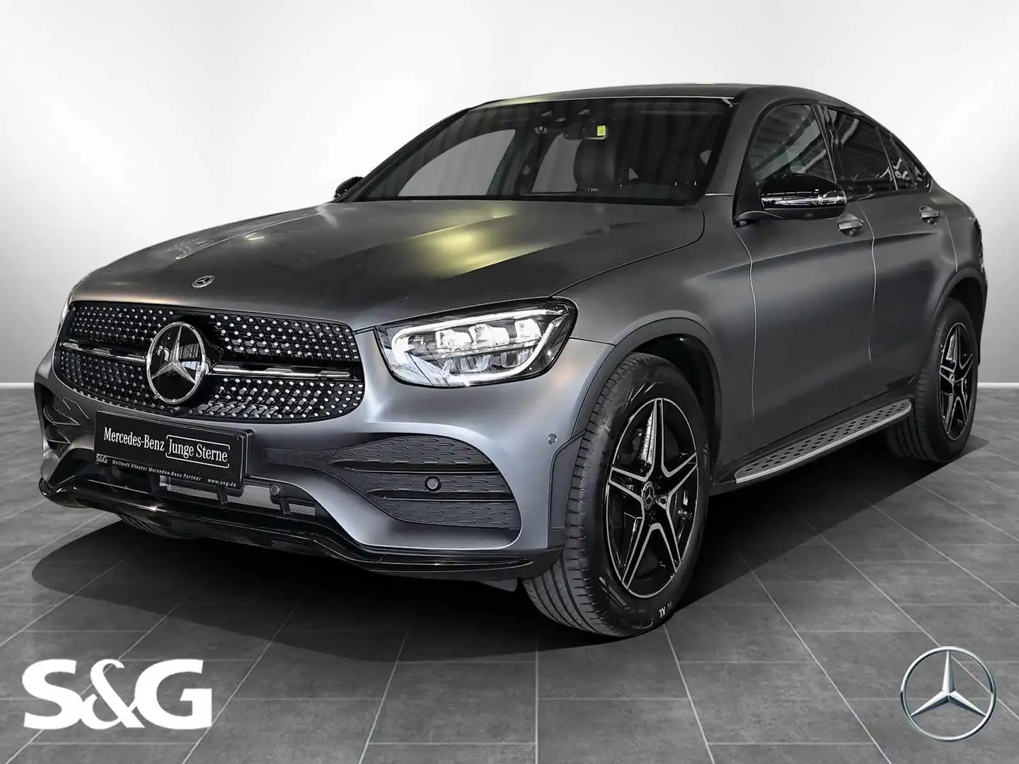 Mercedes-Benz GLC 220 d 4M Coupé AMG DISTRONIC+360°+NIGHTPAKET Šedá - 1