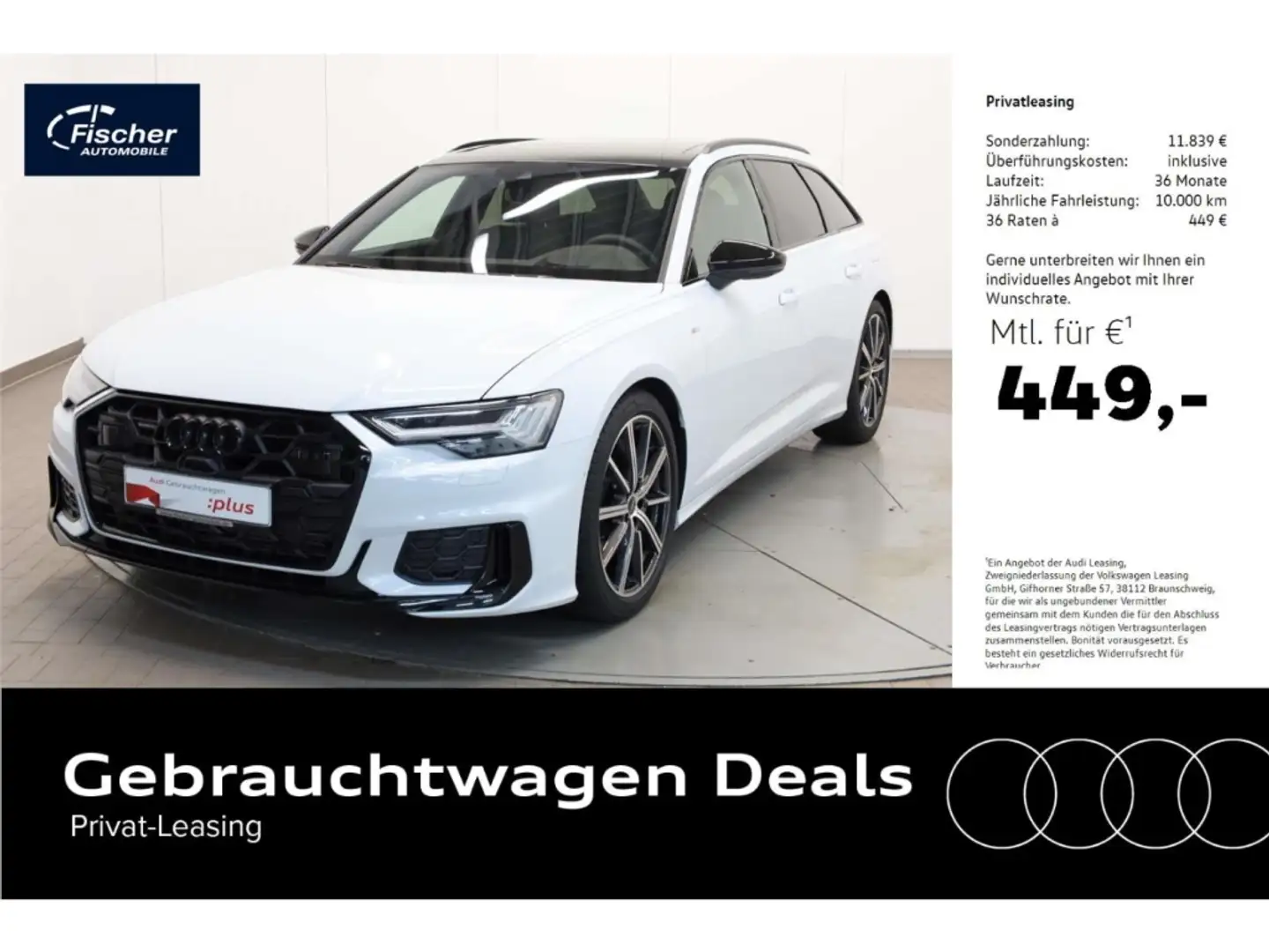 Audi A6 Avant 50 TFSI e quattro S line Weiß - 1
