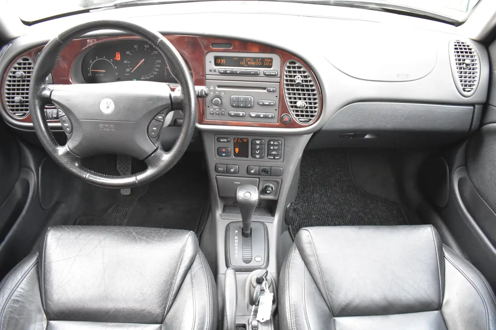 Saab 9-3 2.0 Turbo Aero '02 Leder Clima Inruil mogelijk Grau - 2